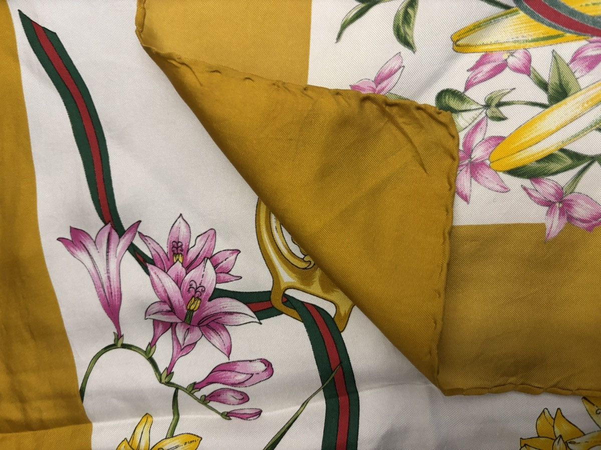Gucci Gucci Flora GG silk scarf Size ONE SIZE - 8 Thumbnail