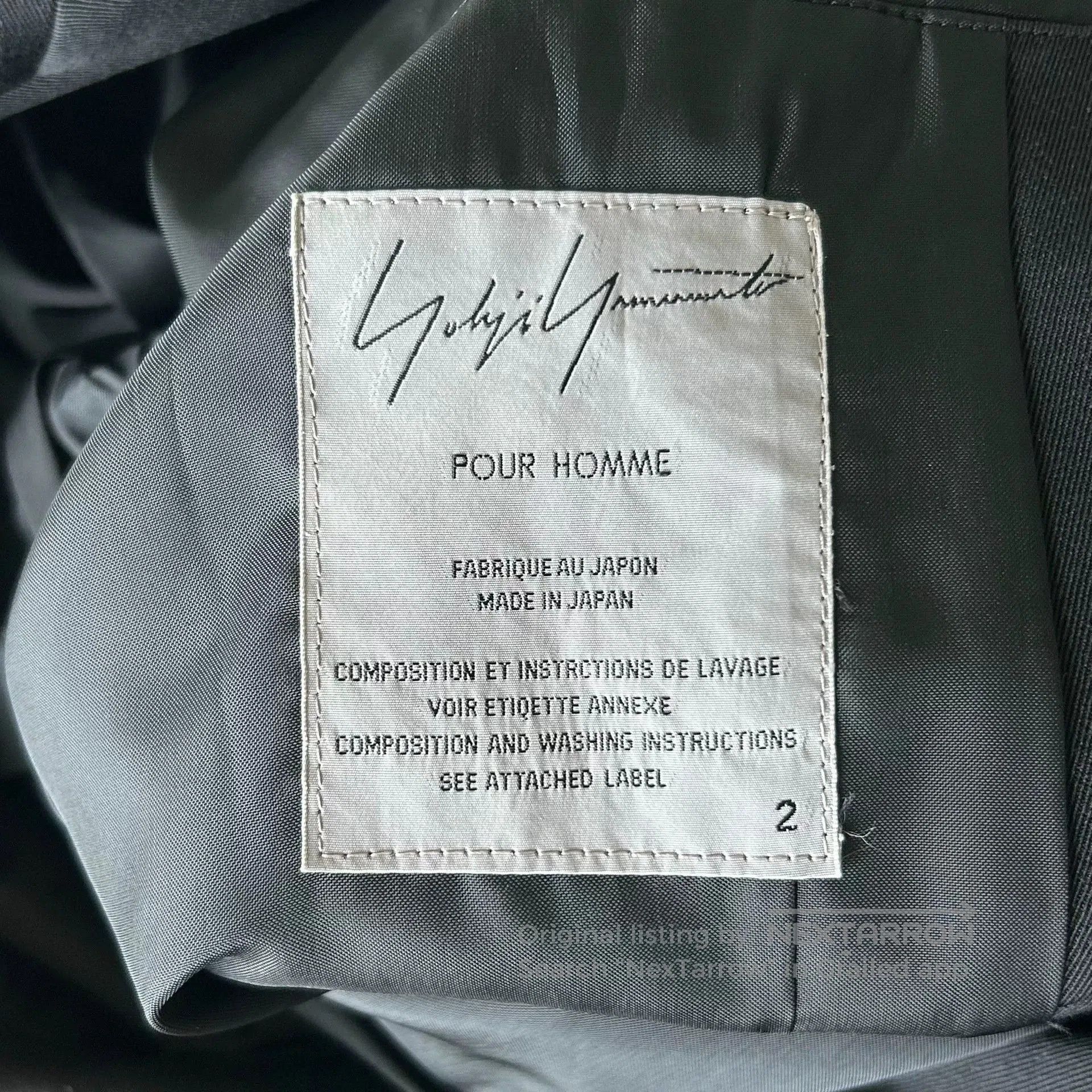 Yohji Yamamoto Yohji Yamamoto Black Zippered Blazer. Size US M / EU 48-50 / 2 - 7 Thumbnail