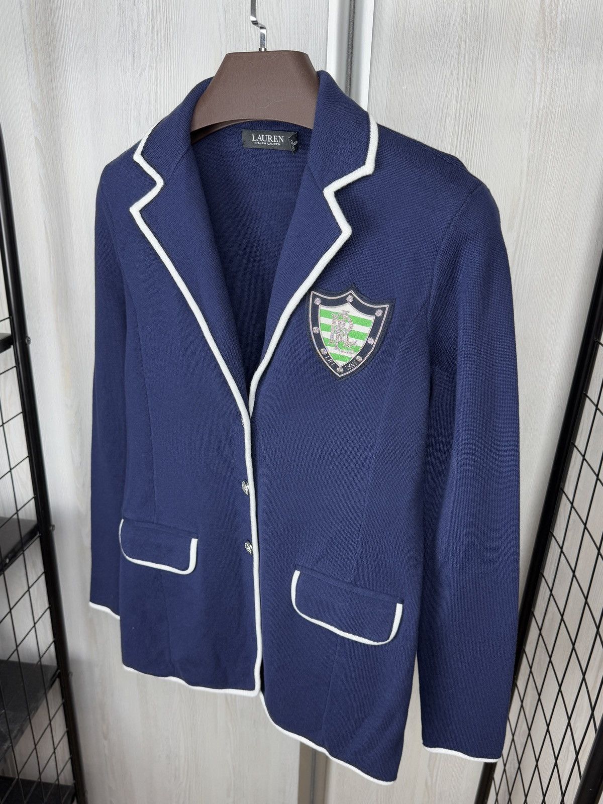 Lauren Ralph Lauren Lauren Ralph Lauren Black Label Combed knitted Blazer Crest Size M / US 6-8 / IT 42-44 - 6 Thumbnail