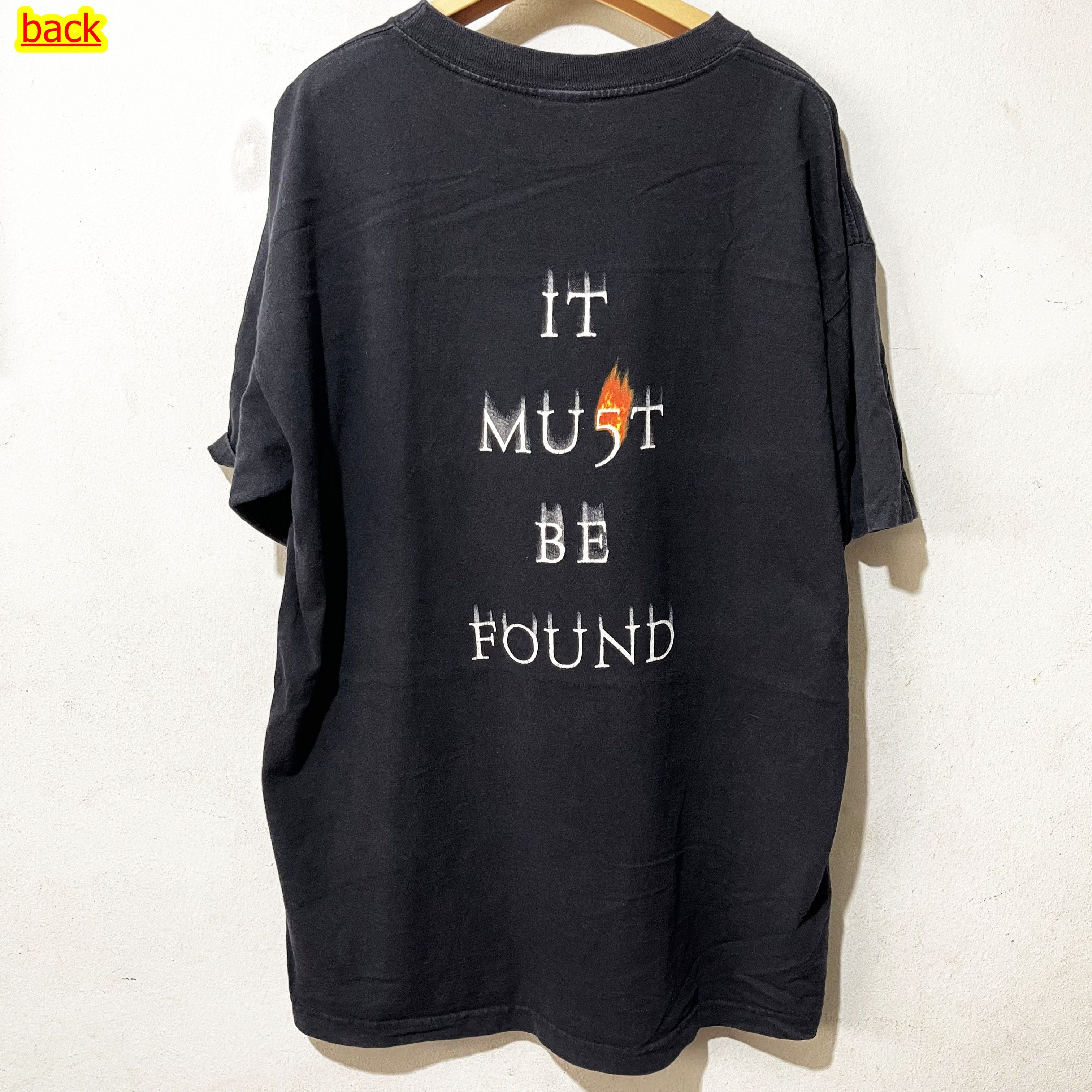 Vintage Vintage 1997 The Fifth Element It Mu5t Be Found Black Shirt Size US XL / EU 56 / 4 - 1 Thumbnail