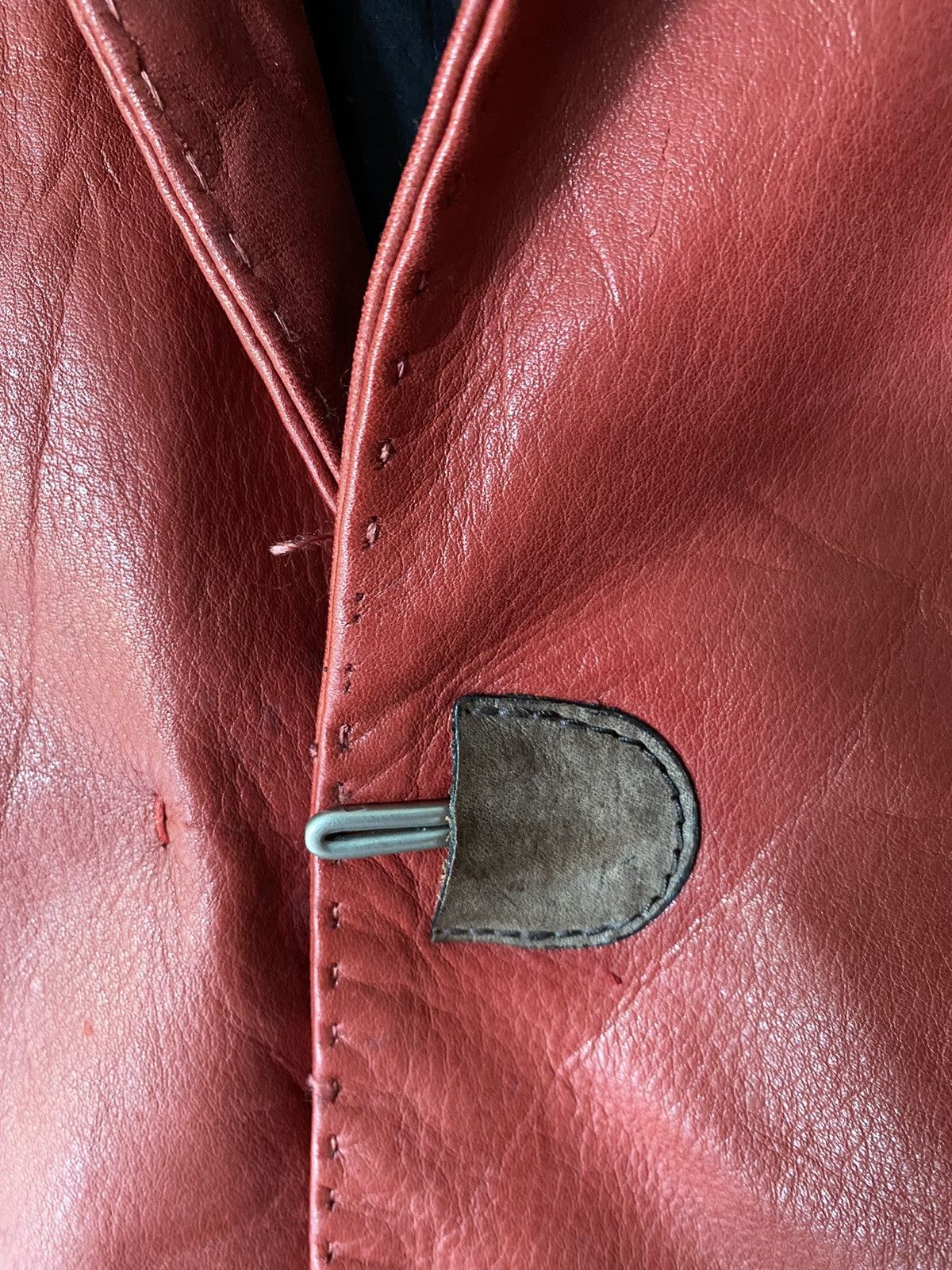 Yohan Serfaty AW2009 iconic Yohan red Leather jacket y/project Size US M / EU 48-50 / 2 - 8 Thumbnail