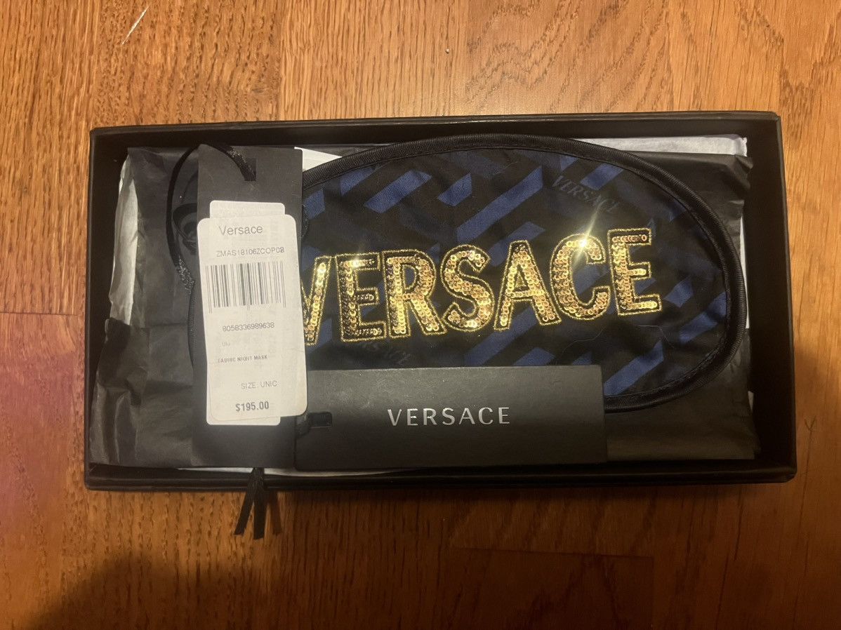 Versace VERSACE Monogram Sequined Eye Mask Size ONE SIZE - 5 Thumbnail