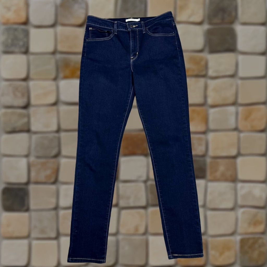 Levi's Levi's 721 Jeans Womens 30 Blue Denim Cotton Stretch Mid Rise Skinny Leg 30x29 Size 30" / US 8 / IT 44 - 1 Thumbnail