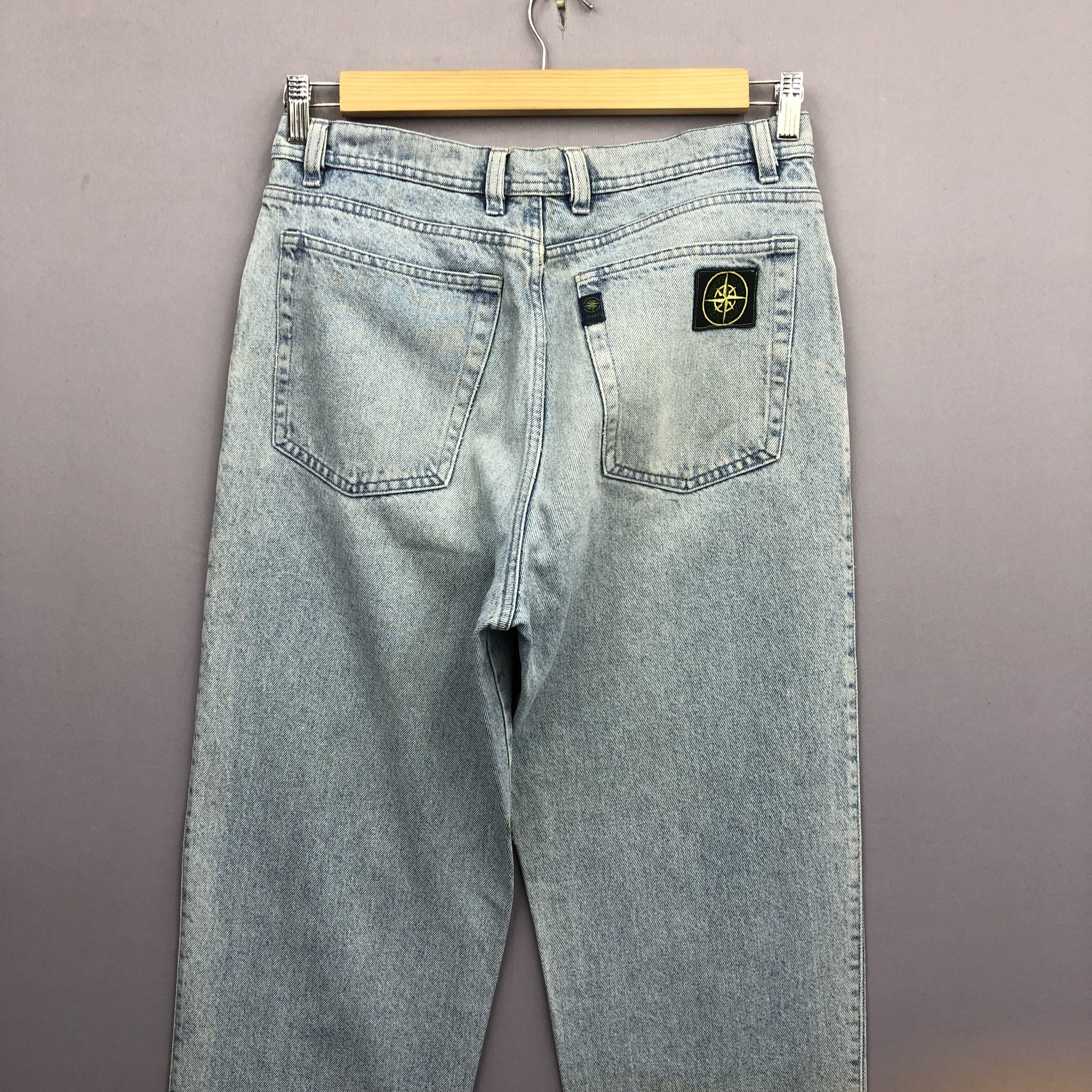 Japanese Brand Vintage Lever's Italy Jeans Light Wash Faded Denim Pants Size US 32 / EU 48 - 3 Thumbnail