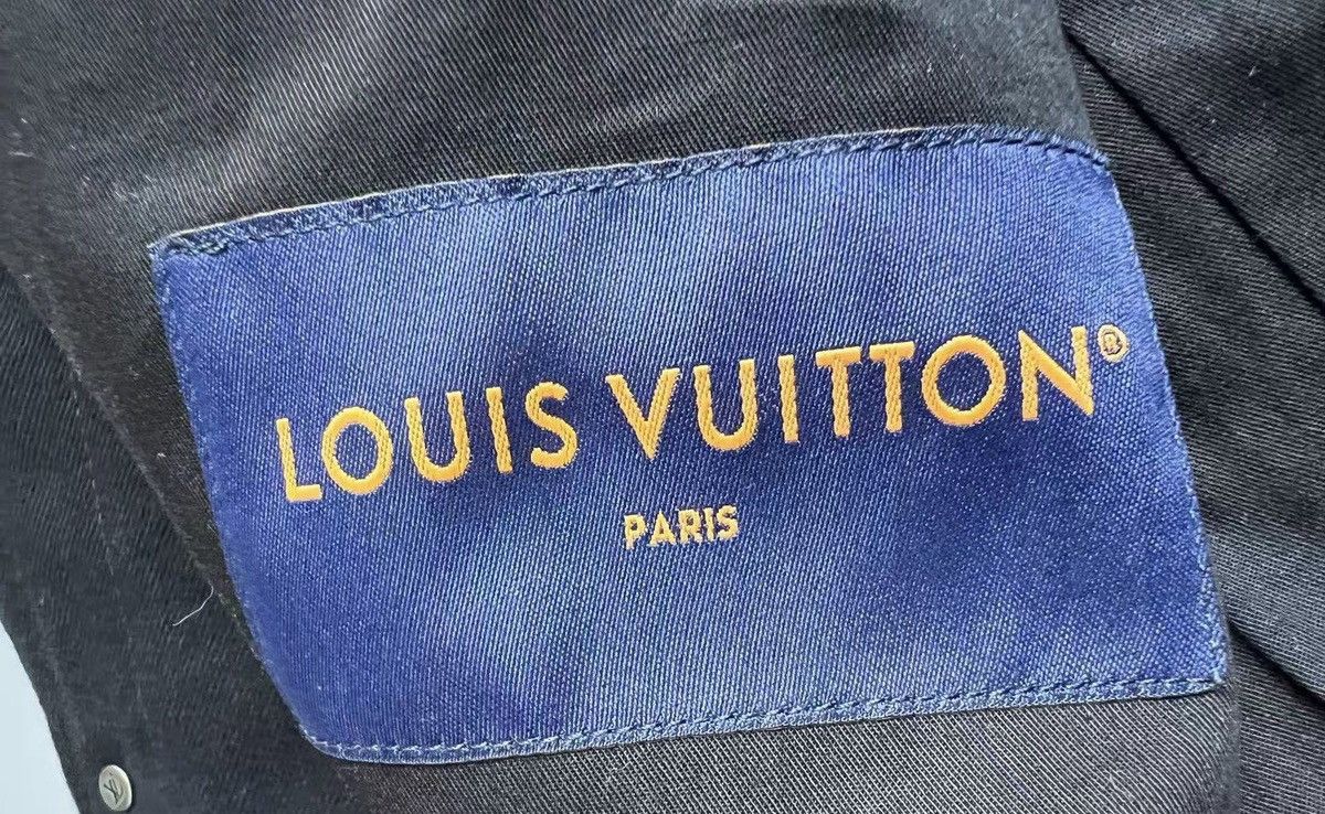 Louis Vuitton Louis Vuitton 52 Turquoise Studded Denim Jacket Black Size US L / EU 52-54 / 3 - 8 Thumbnail
