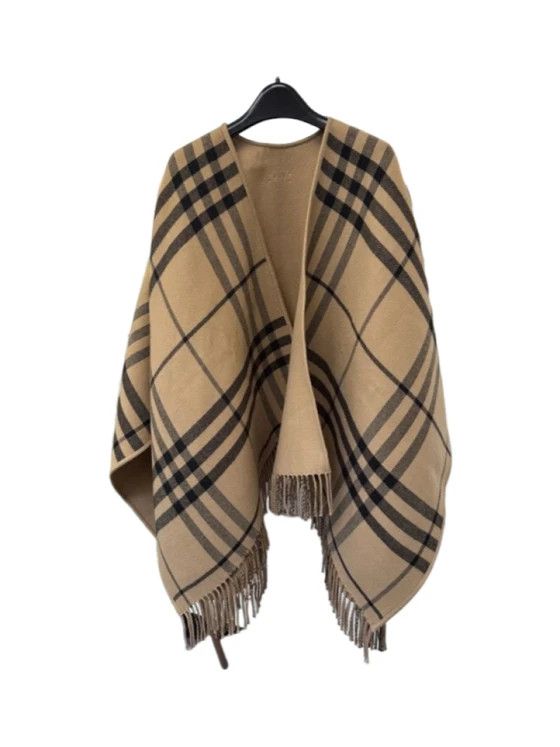 Burberry o1w1db10126 Reversible Check Wool Cape in Multicolor Size M / US 6-8 / IT 42-44 - 1 Thumbnail