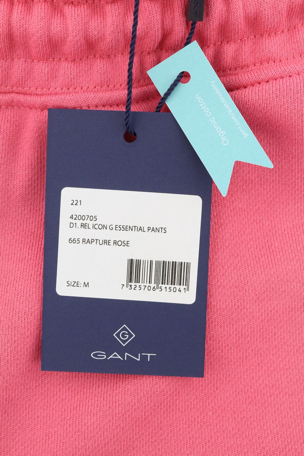 Gant REL ICON ESSENTIAL M Pink Drawstring Jogg 87482 Size 29" - 7 Thumbnail
