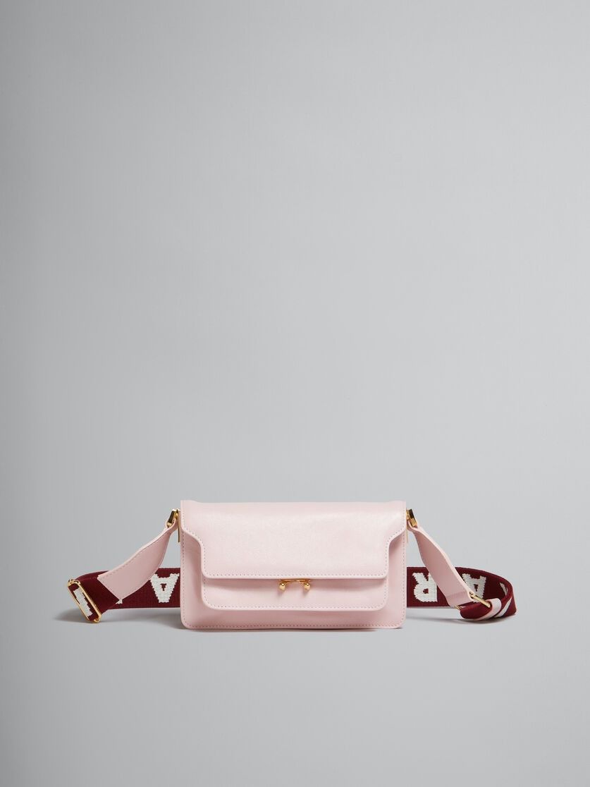 Marni o1w1db11024 Size: OS / Logo Strap Trunk Shoulder Bag in Pink Size ONE SIZE - 1 Thumbnail