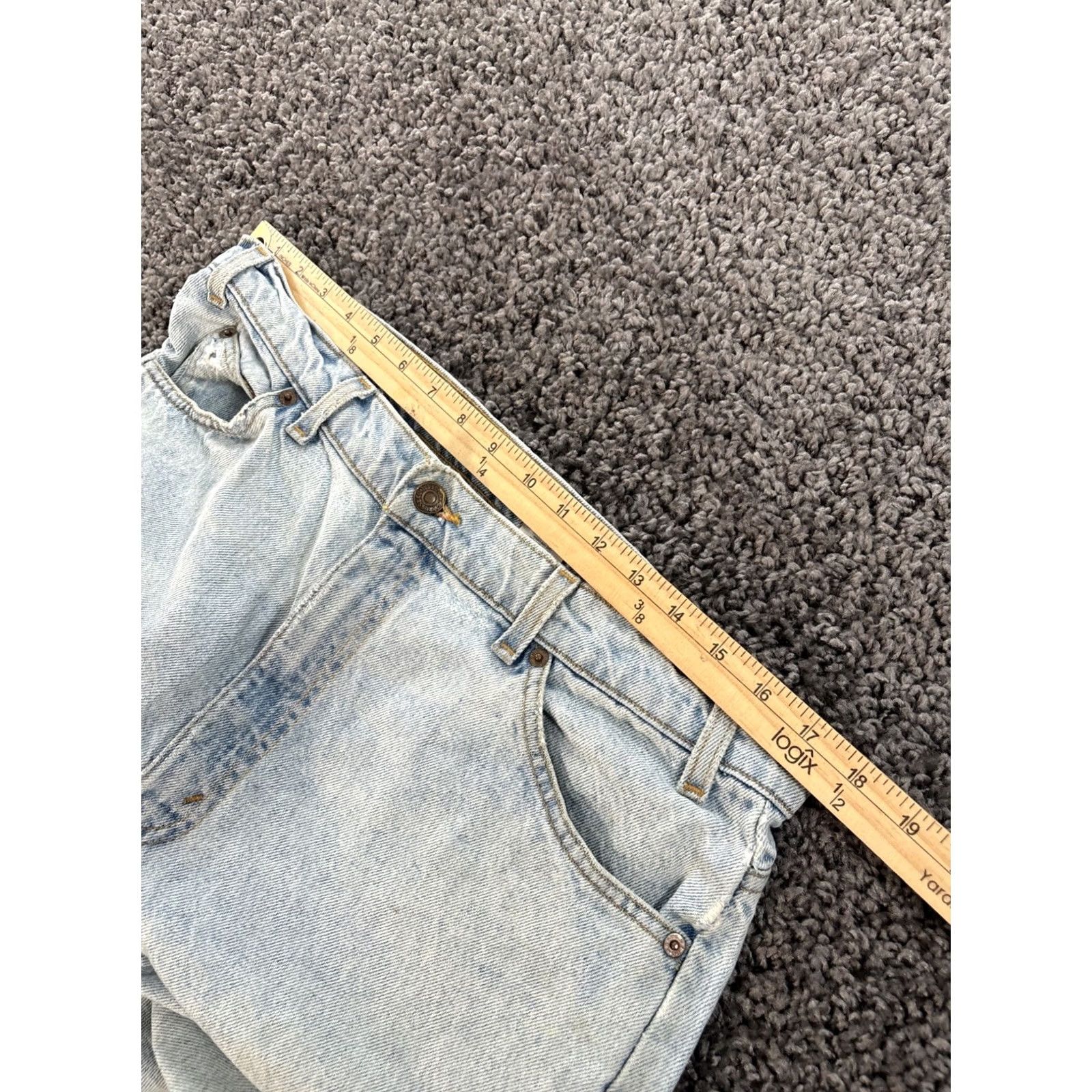 Levi's VINTAGE Levi's 550 Jeans Mens 36x30 Relaxed Tapered Denim Blue 90s Orange Tab Distressed 5-Pocket Mens Jeans Size US 36 / EU 52 - 4 Thumbnail