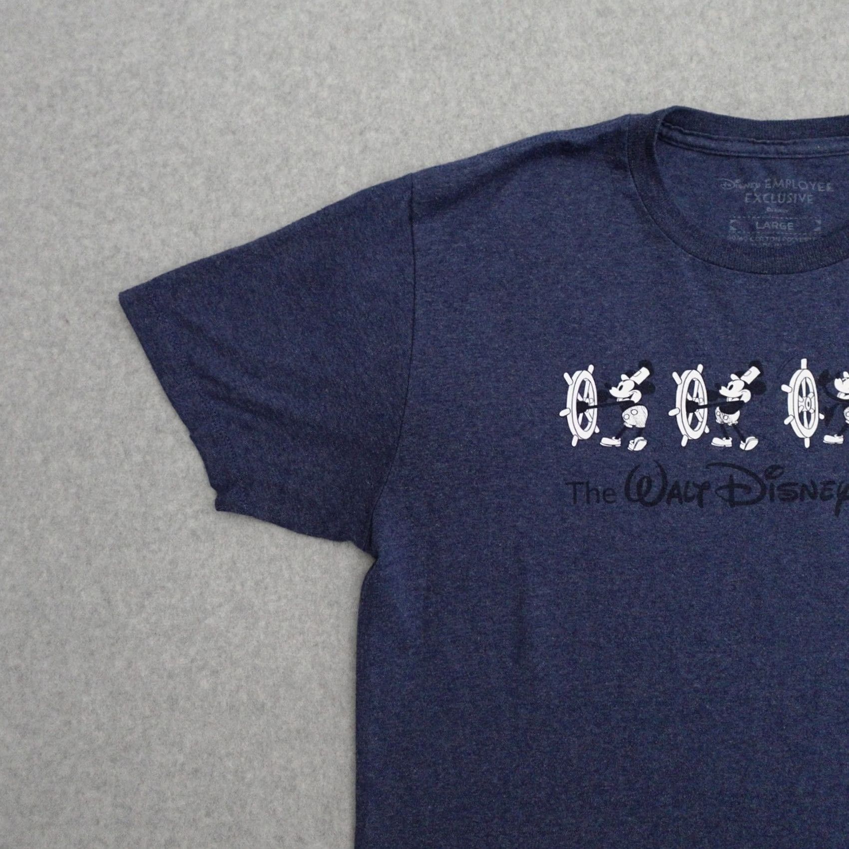 Disney VINTAGE Disney Mickey Mouse T-Shirt Adult Large Blue Steamboat Willie 1928 Graphic Mens Size US L / EU 52-54 / 3 - 5 Thumbnail