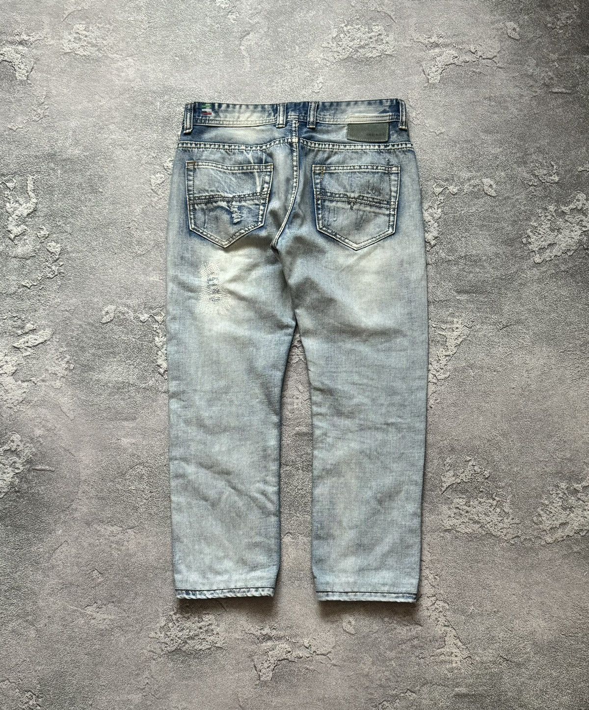 Diesel × Diesel Black Gold Diesel 32/30 blue denim distressed pant trouser Jean chino Size US 32 / EU 48 - 5 Thumbnail