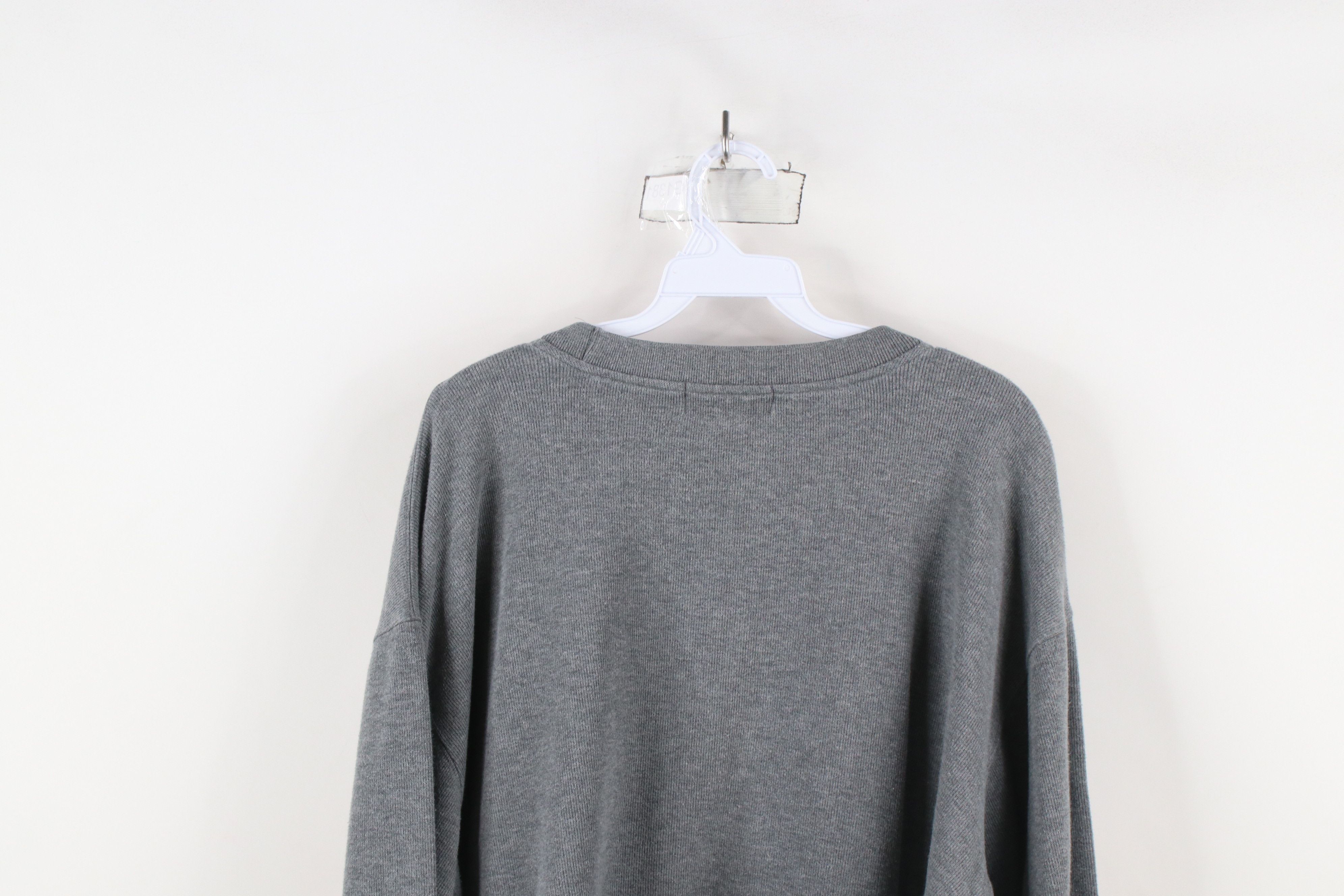 Eddie Bauer × Vintage Vintage 90s Eddie Bauer Ribbed Knit Long Sleeve T-Shirt Gray Size US XXL / EU 58 / 5 - 10 Thumbnail