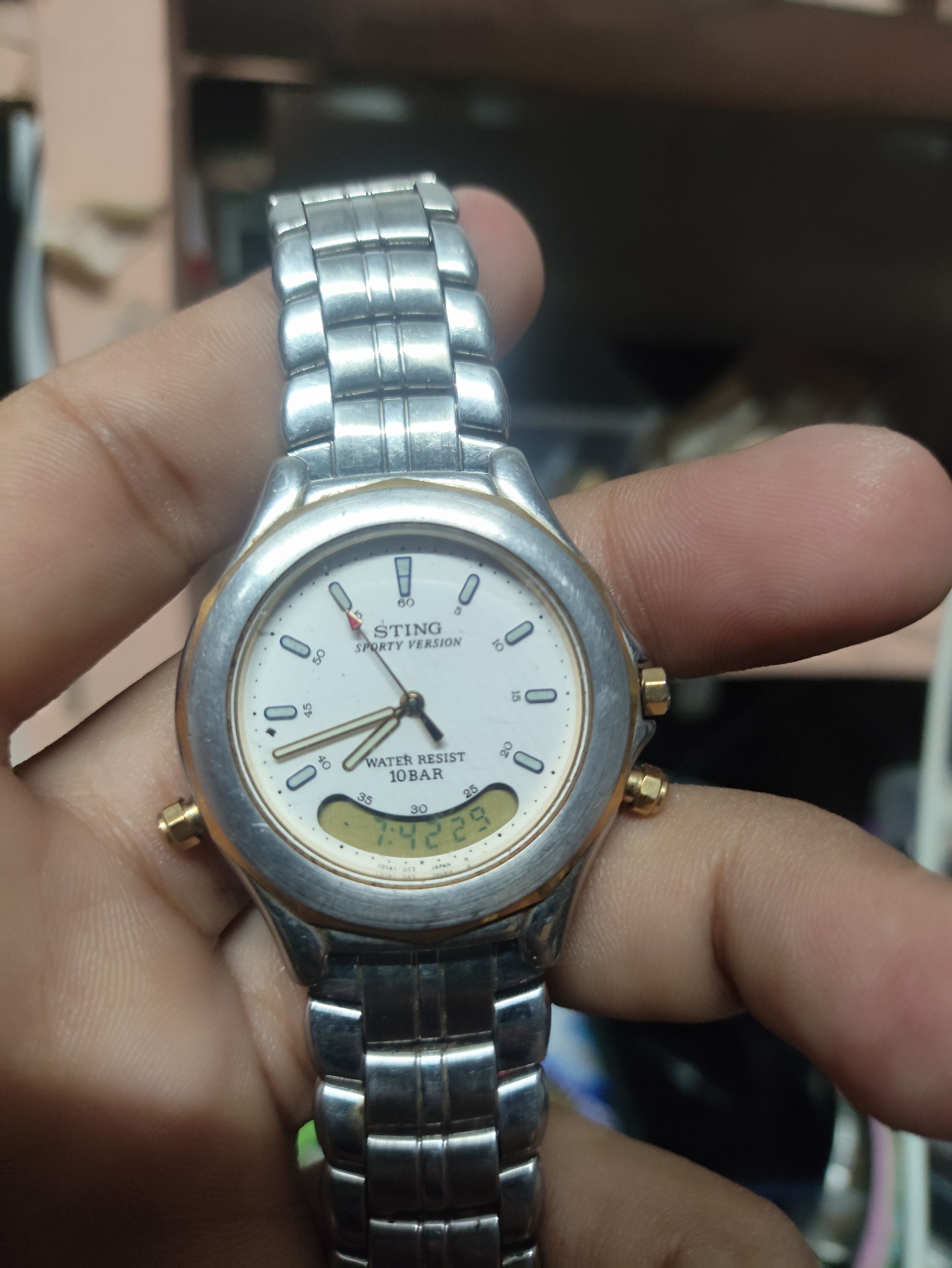 Casio × Japanese Brand × Vintage Casio Analog digital Vintage Rare JAPAN MADE 1980' FUNCTION Size ONE SIZE - 2 Thumbnail