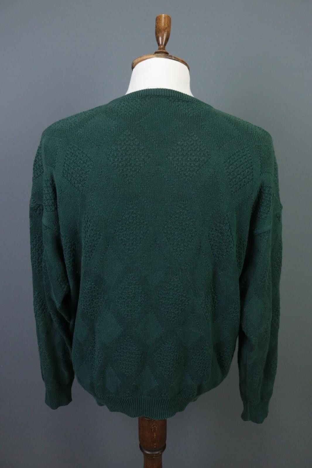 Lacoste Lacoste Chemise Green V-Neck Knit Sweater Size 6 / XL Size US M / EU 48-50 / 2 - 10 Thumbnail
