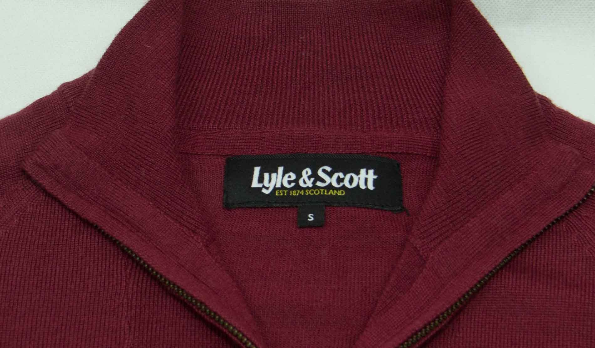 Lyle & Scott LYLE AND SCOTT JUMPER ZIP NECK WOOL SIZE S-M ( LABEL S) Size US S / EU 44-46 / 1 - 6 Thumbnail