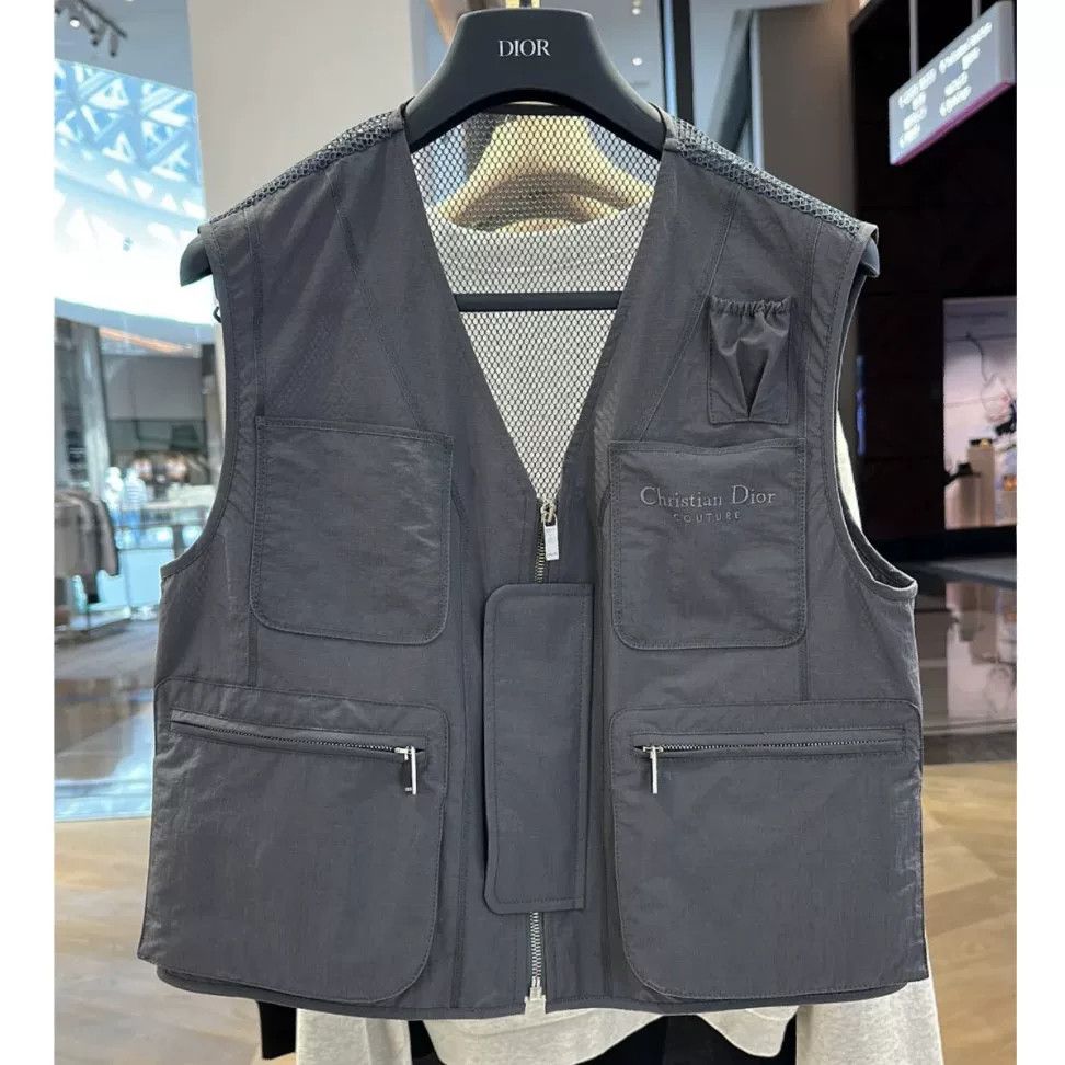 Dior Tactical Vest with Logo Embroidery