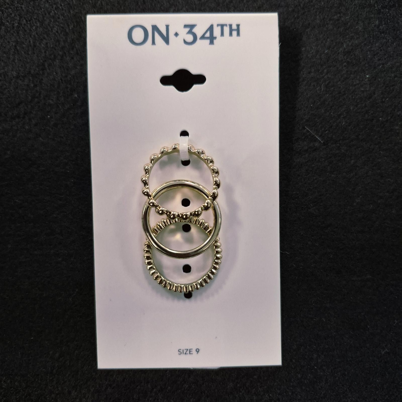 Other On 34th Gold-Tone 3-Pc. Set Twist Stack Rings Size ONE SIZE - 3 Thumbnail