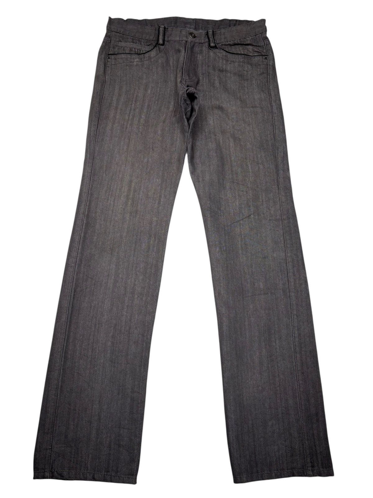 Tornado Mart DEUX CONCEPT LABO GREY STRAIGHT LEG DENIM JEANS Size US 31 - 1 Thumbnail