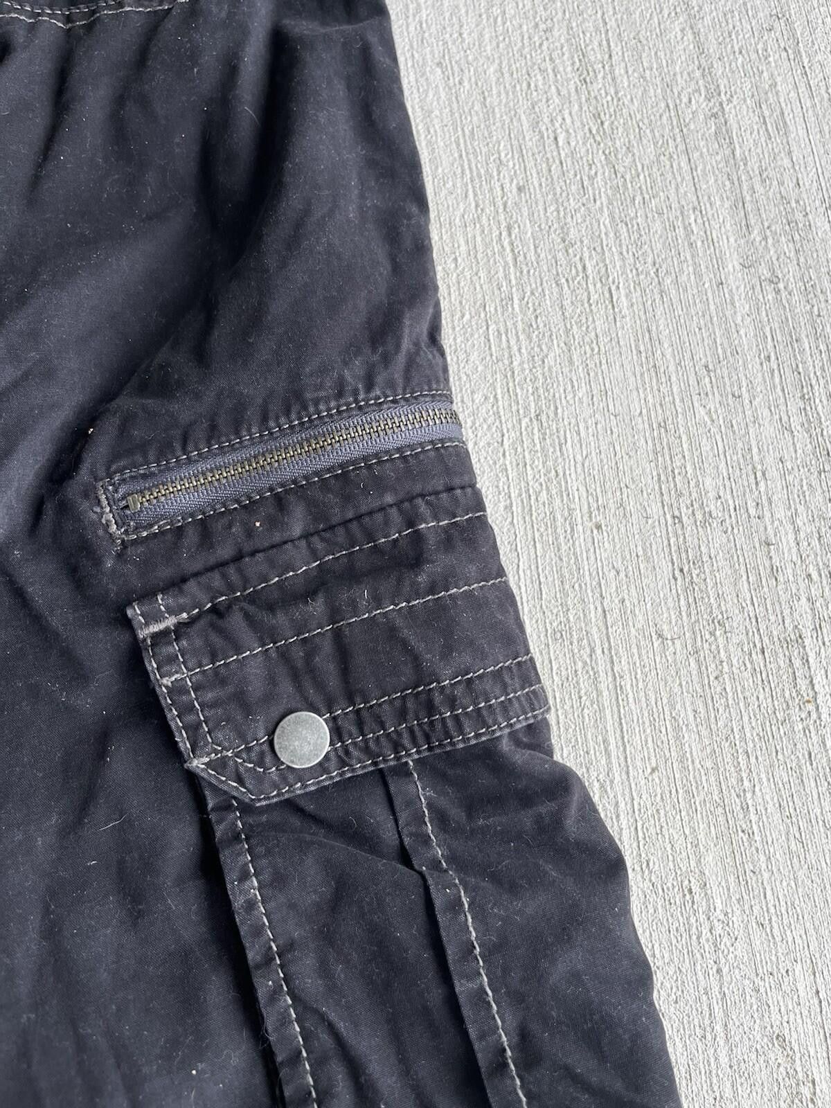 Lee Lee Dungarees Cargo Shorts Mens 38 Black Cotton Utility Size US 38 / EU 54 - 6 Thumbnail