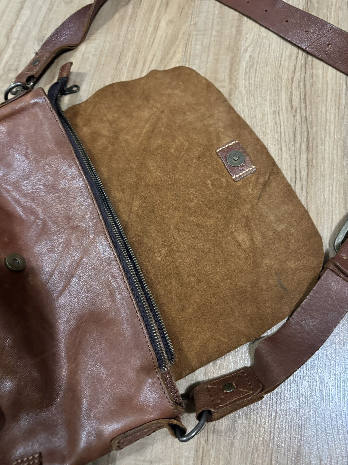 Japanese Brand × Leather GREEN LABEL RELAXING leather sling bag Size ONE SIZE - 2 Thumbnail