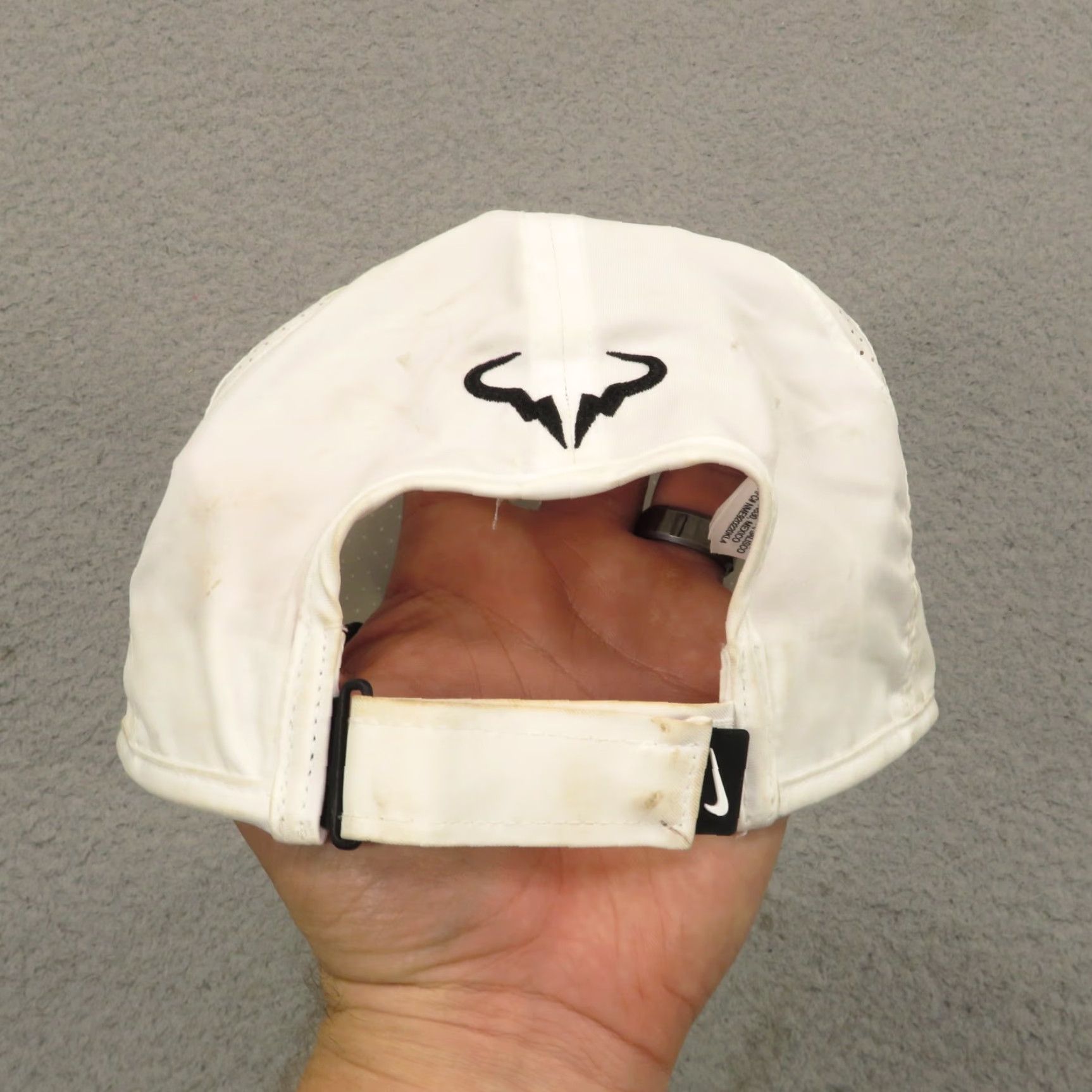 Nike VINTAGE: Nike Hat Strap Back Rafa S/M Rafael Nadal 2018 French Open Roland Garros Dri Fit Size ONE SIZE - 5 Thumbnail