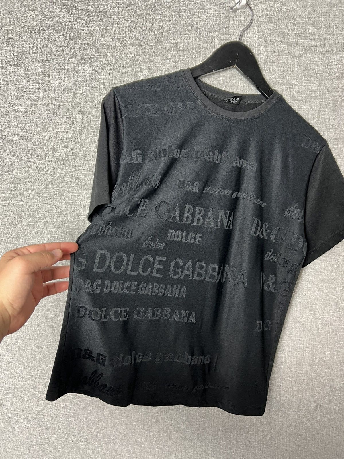 Dolce & Gabbana × Vintage Dolce & Gabanna Style Monogram Jersey D&G Tee Size US S / EU 44-46 / 1 - 4 Thumbnail