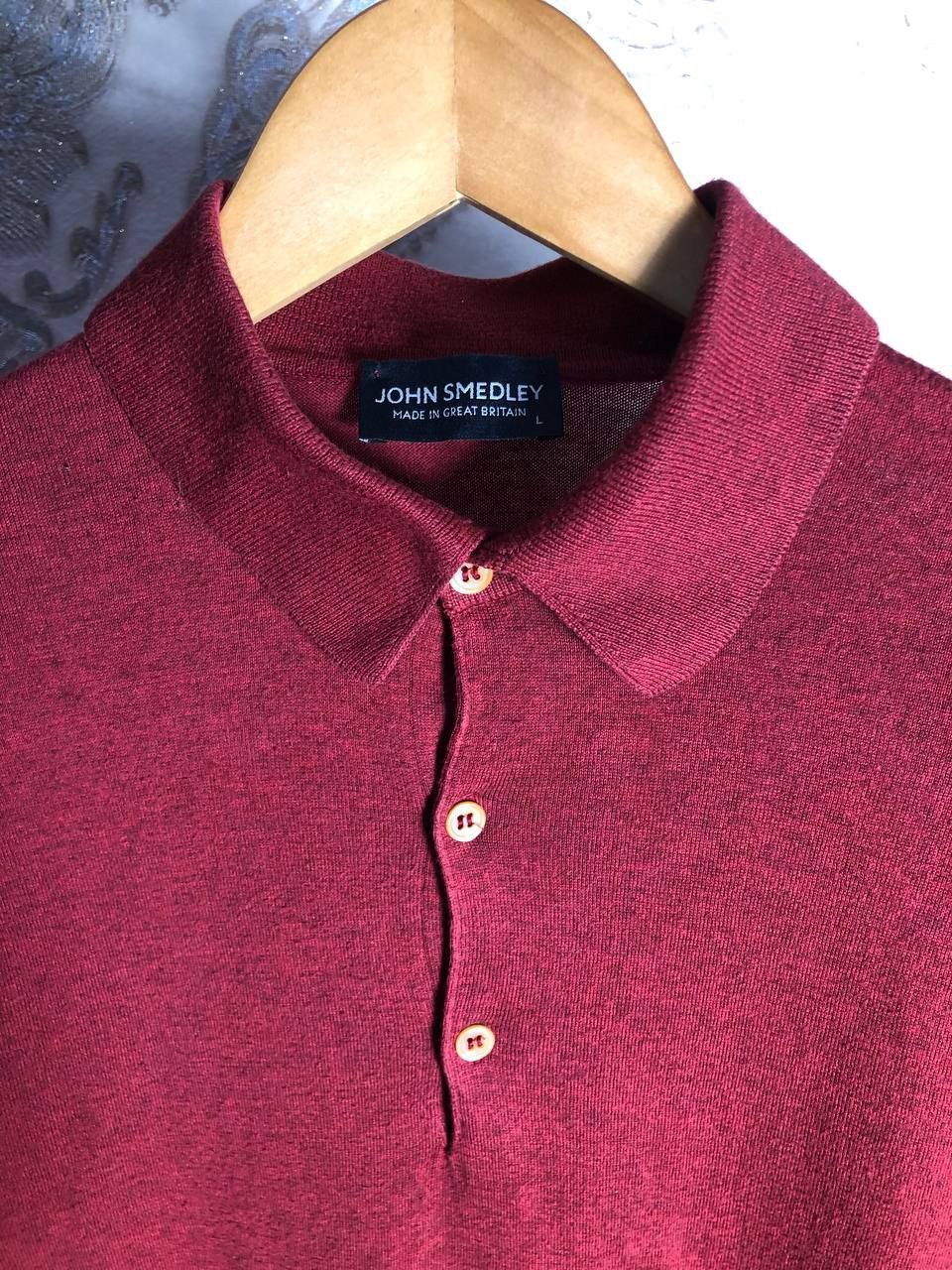 John Smedley × Vintage VERY RARE JOHN SMEDLEY DESIGNER POLOS ENGLAND STYLE LUXURY Size US L / EU 52-54 / 3 - 2 Thumbnail