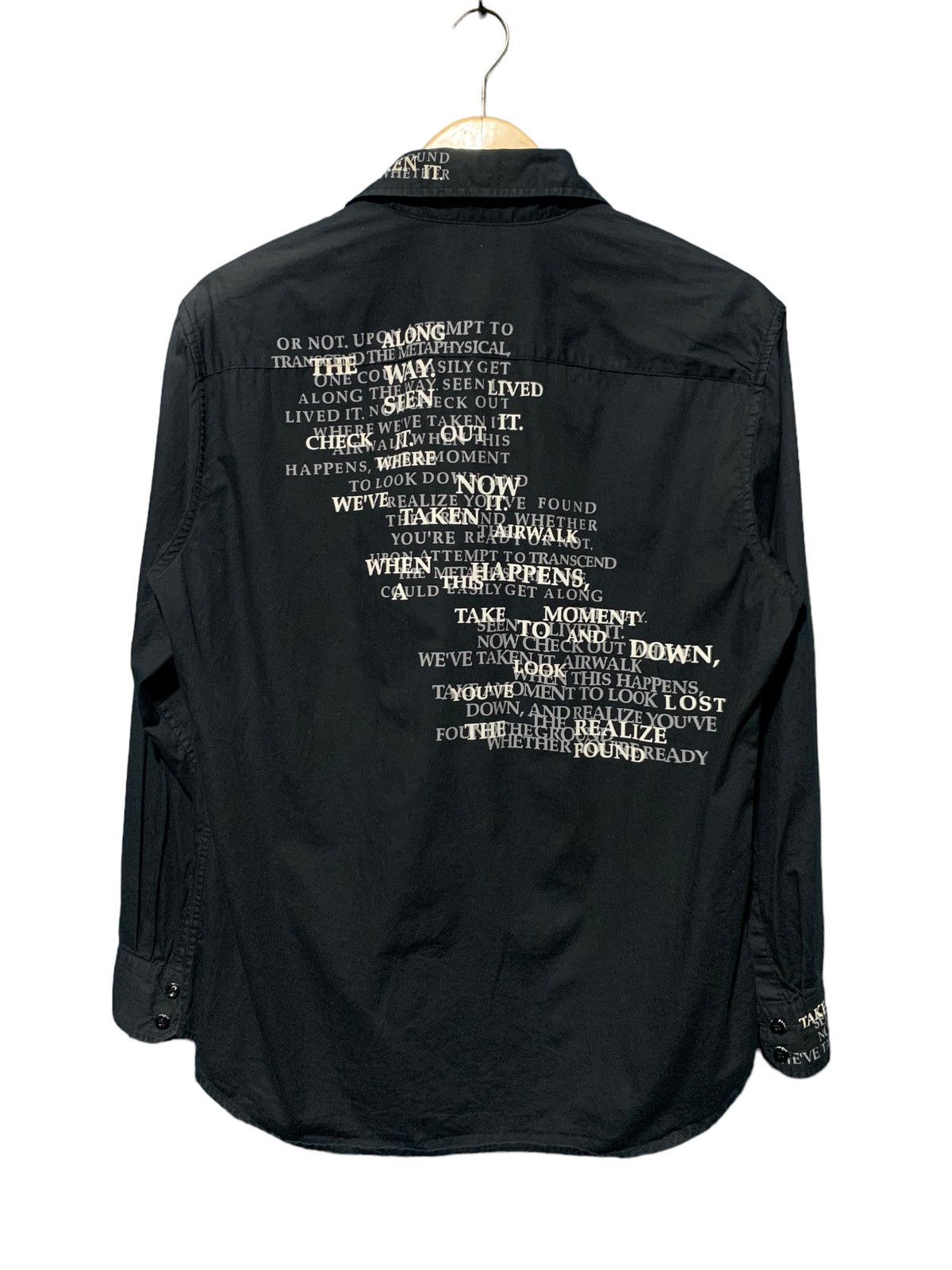 Yohji Yamamoto Y2k Airwalk poem shirt Yohji style Size US M / EU 48-50 / 2 - 9 Thumbnail