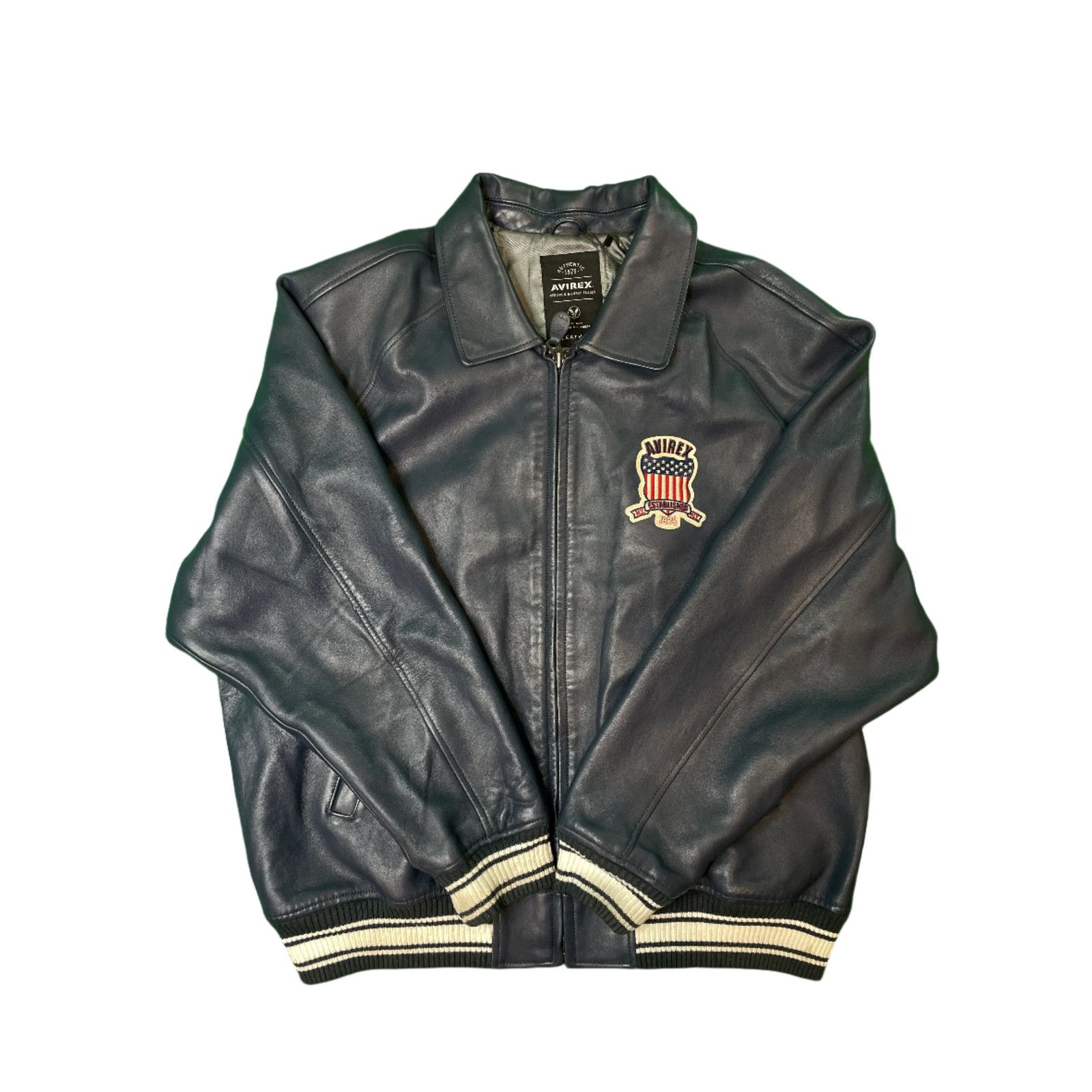 Avirex Avirex Graphic Navy Varsity Jacket Size US XXL / EU 58 / 5 - 1 Thumbnail