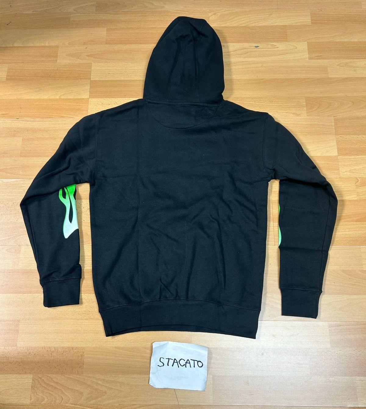 Gnarcotic × Rap Tees Gnarcotic Logo Flame Hoodie Black/Green Size US S / EU 44-46 / 1 - 8 Thumbnail