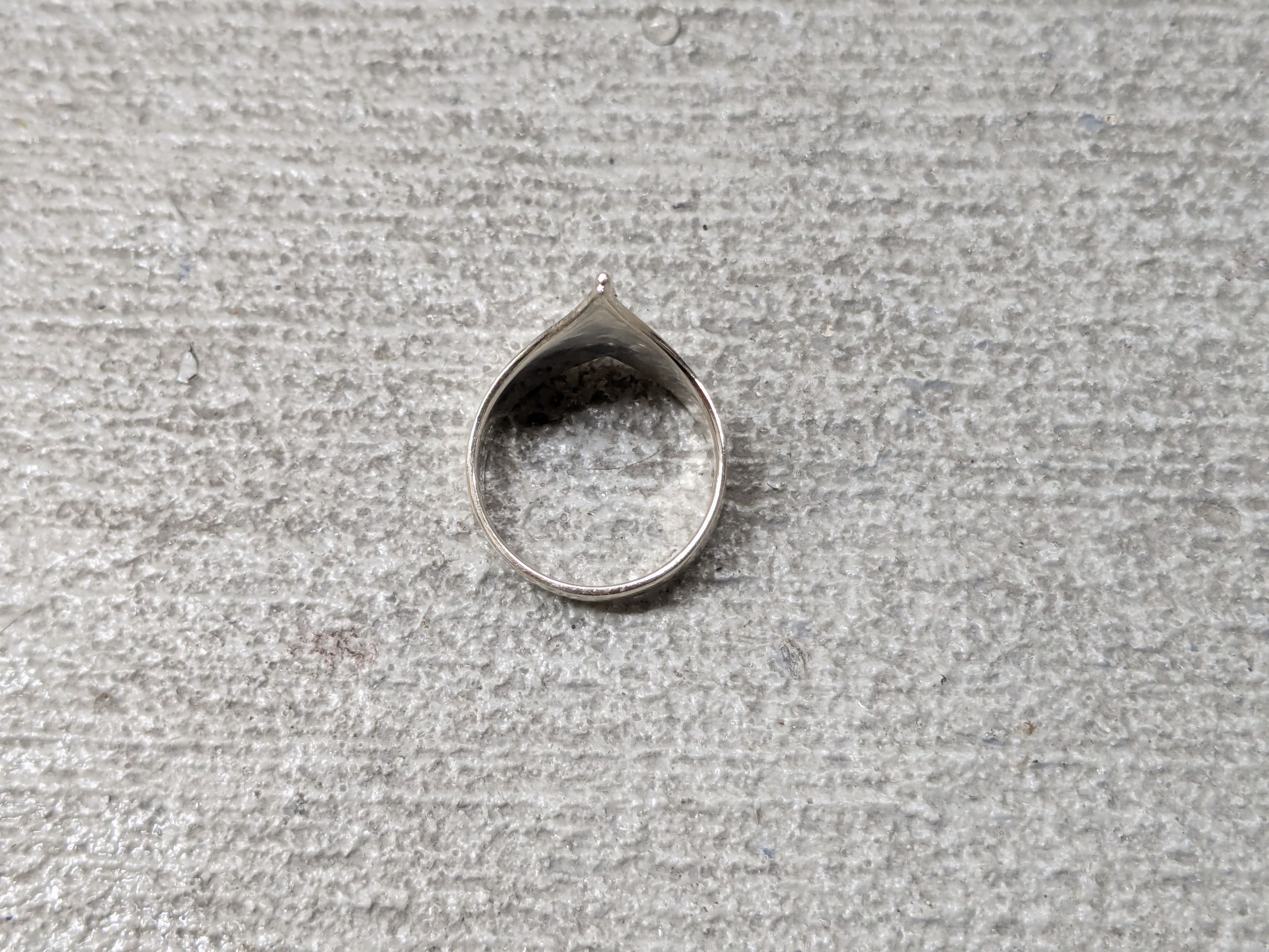 Jewelry × Vintage Vintage Sterling Silver Ring Angel Minimalist Avant Garde Size ONE SIZE - 12 Thumbnail