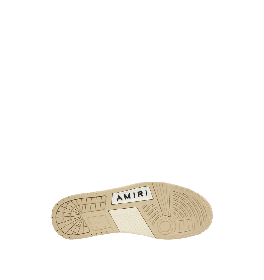 Amiri o1h1sh11225 Skel Low Top Sneaker in White/Camel Size US 9 / EU 42 - 5 Thumbnail