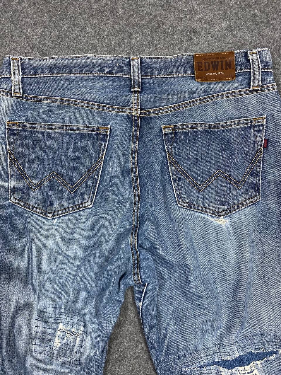 Edwin vintage edwin japan distressed reworked denim nice design Size US 38 / EU 54 - 3 Thumbnail