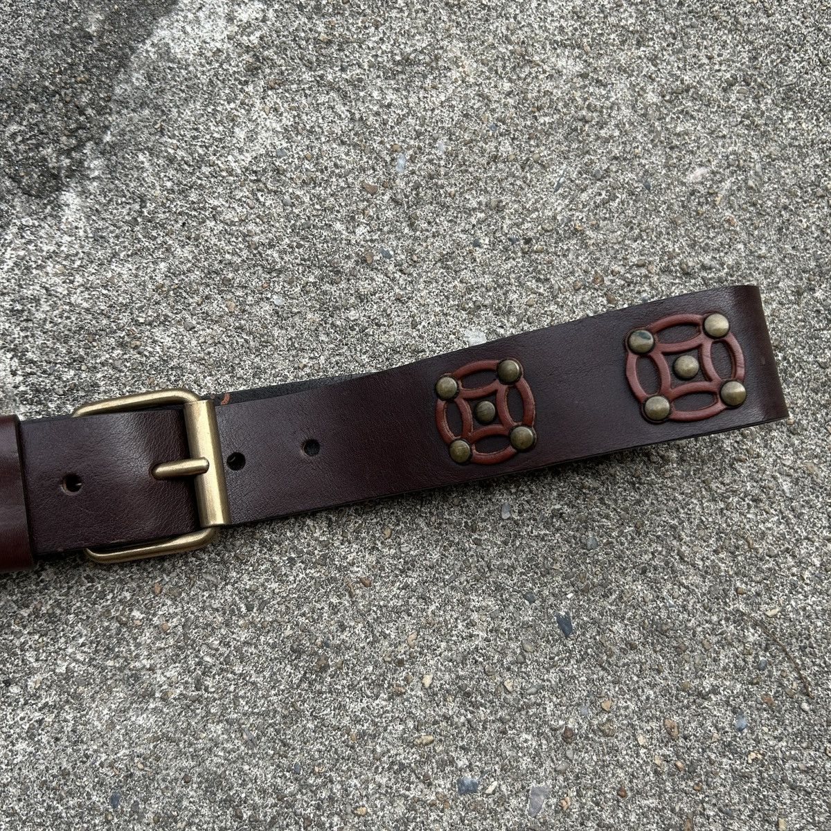 Vintage Vintage studded leather belt (Kapital Style) Size ONE SIZE - 6 Thumbnail