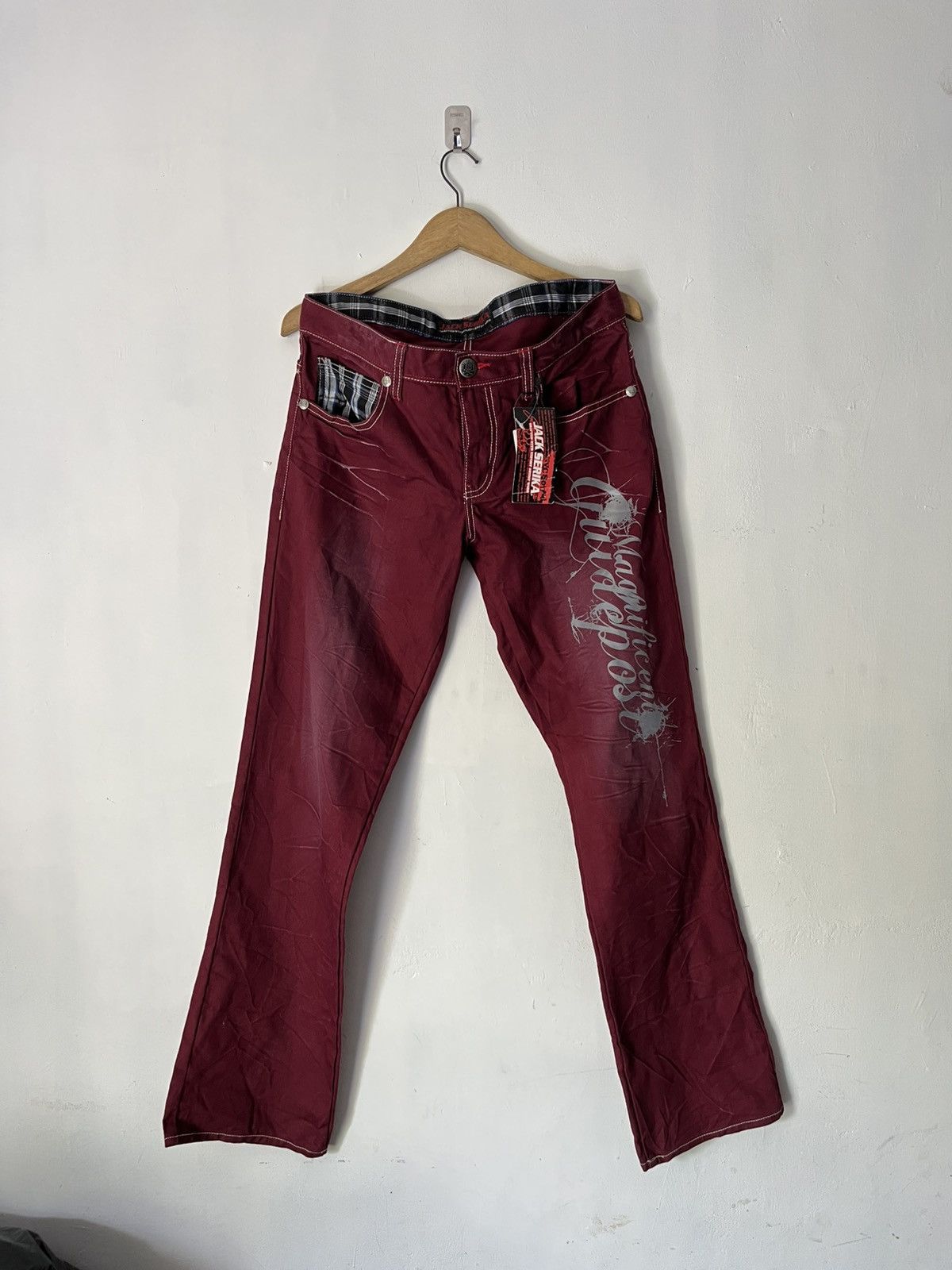 Le Grande Bleu (L.G.B.) 2000s jack serika poem blood jeans Size US 34 / EU 50 - 1 Thumbnail
