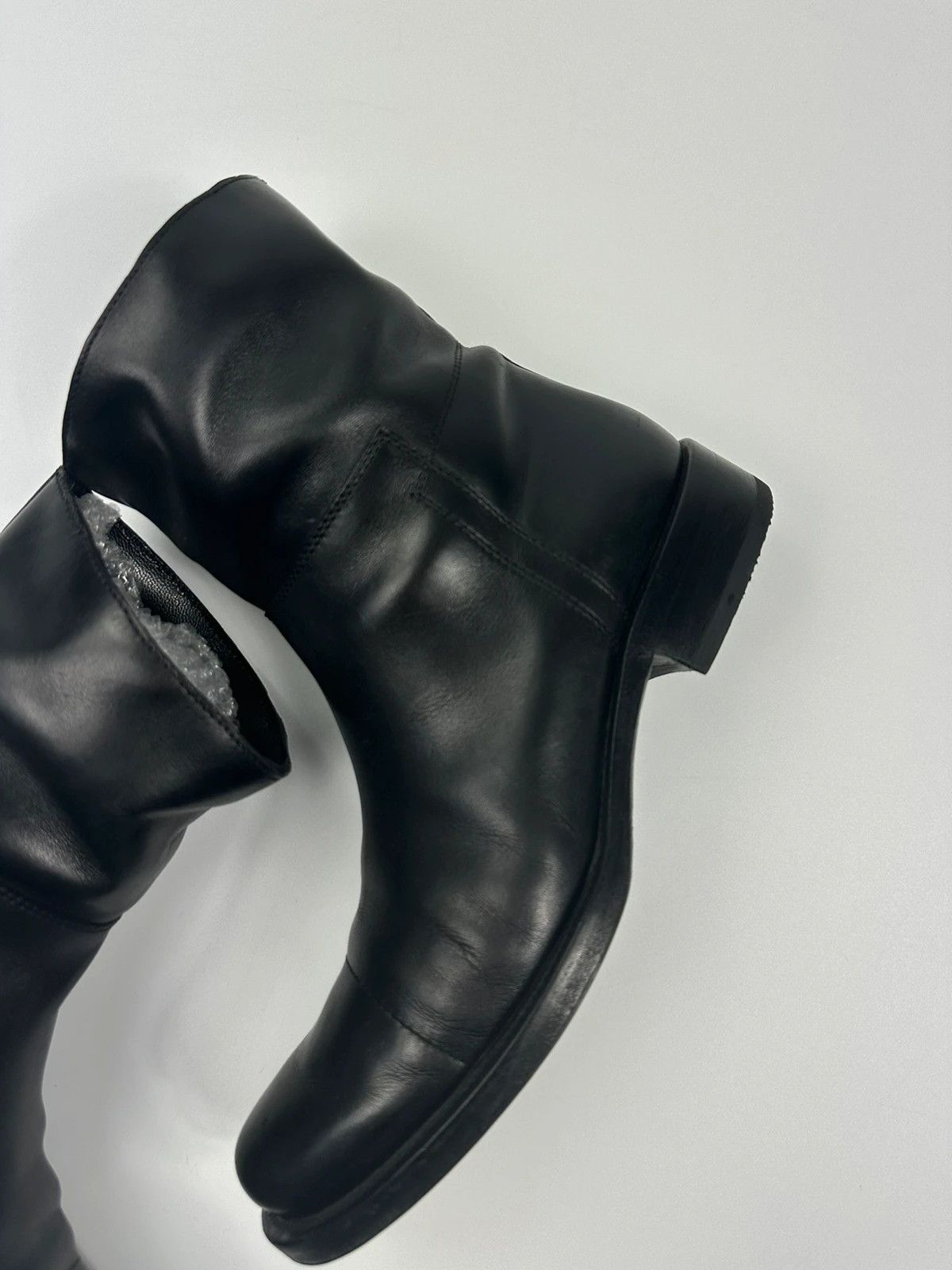 Prada Prada Milano Black Leather Ankle Boots Round Toe Size US 5 / IT 35 - 5 Thumbnail