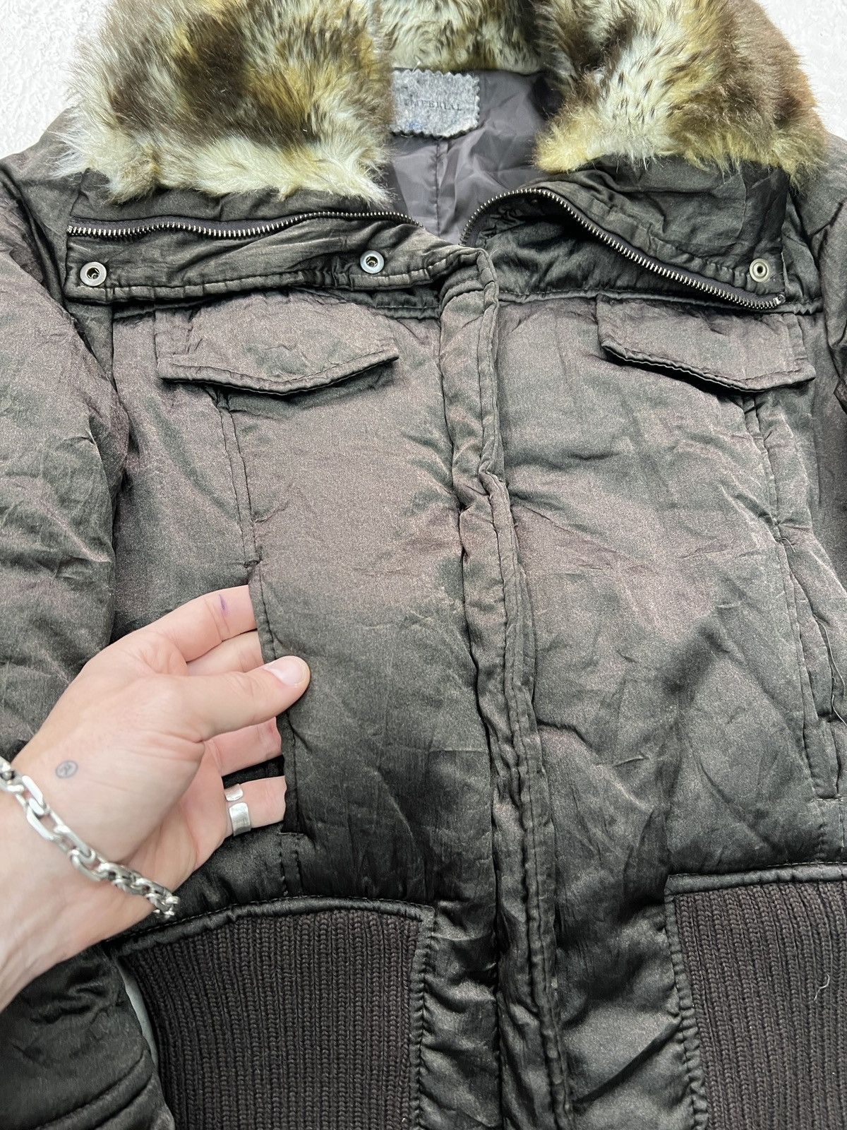If Six Was Nine Y2k Japanese Fur collar If six was nine gothic bomber jacket Size US S / EU 44-46 / 1 - 5 Thumbnail