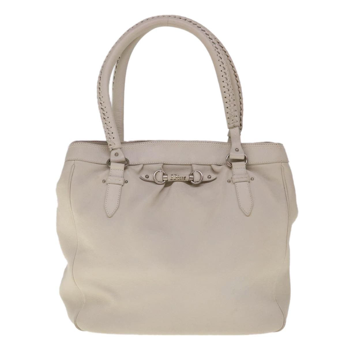 Dior DIOR Tote Bag Leather White Size ONE SIZE - 2 Thumbnail