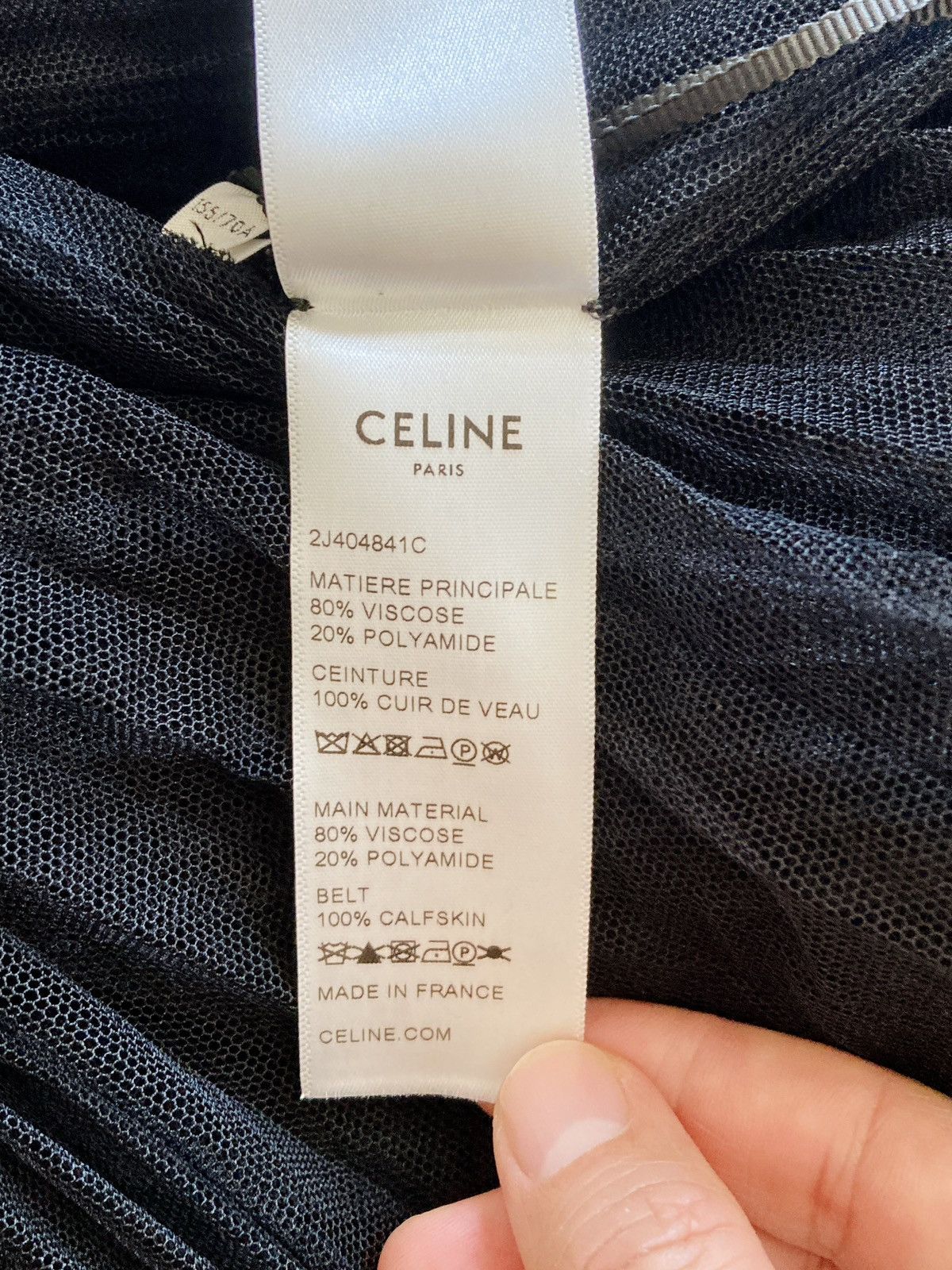 Celine CELINE BY HEDI SLIMANE 22SS RUNWAY ITEM TULLE PLEATED SKIRT Size 44R - 7 Thumbnail