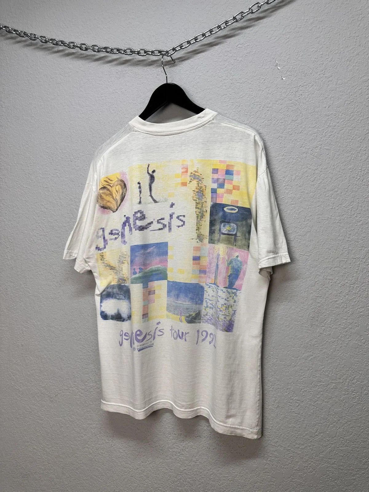 Band Tees Vintage 90s Tour Genesis Phil Collins T Shirt ART Rock Music Size US XL / EU 56 / 4 - 11 Thumbnail