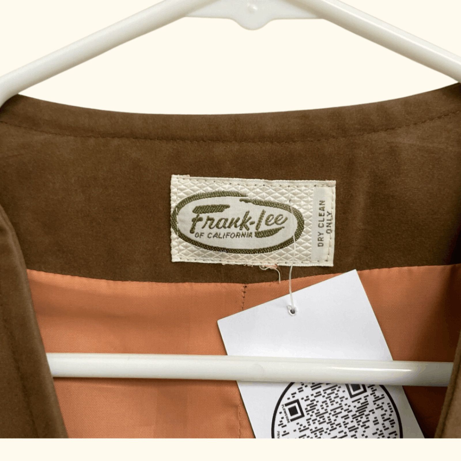 Vintage VTG Suede Vest | Frank Lee Brown Western | 60s Workwear Size US S / EU 44-46 / 1 - 4 Thumbnail