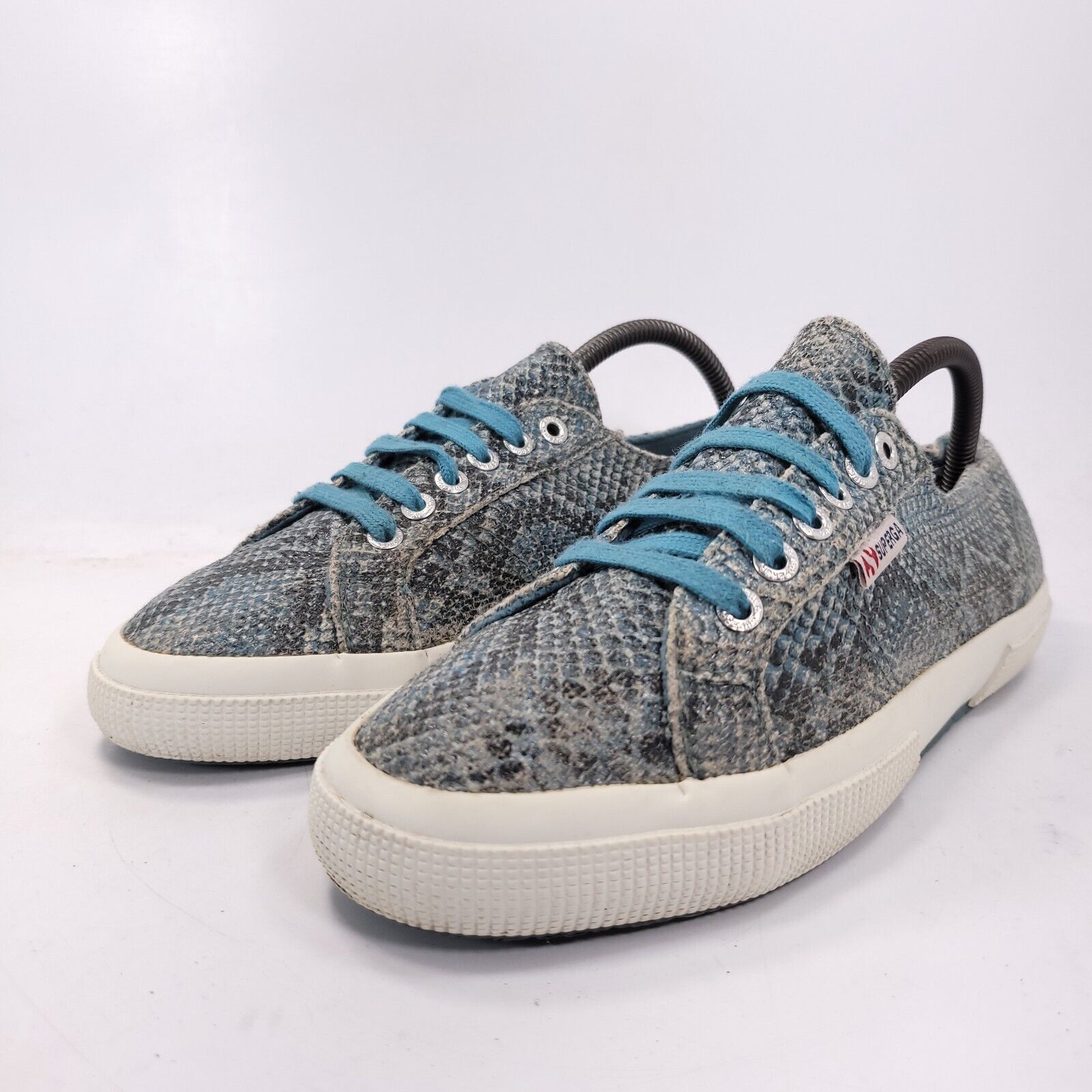 Superga Superga Sneaker Shoes Womens Size 10.5 41 Gray Snake Skin Size US 10.5 / IT 40.5 - 1 Thumbnail