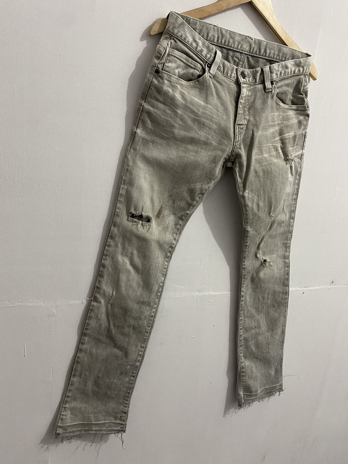 Hysteric Glamour × Le Grande Bleu (L.G.B.) × Tornado Mart Tornado Mart Washed Distressed Jeans Size US 30 / EU 46 - 4 Thumbnail