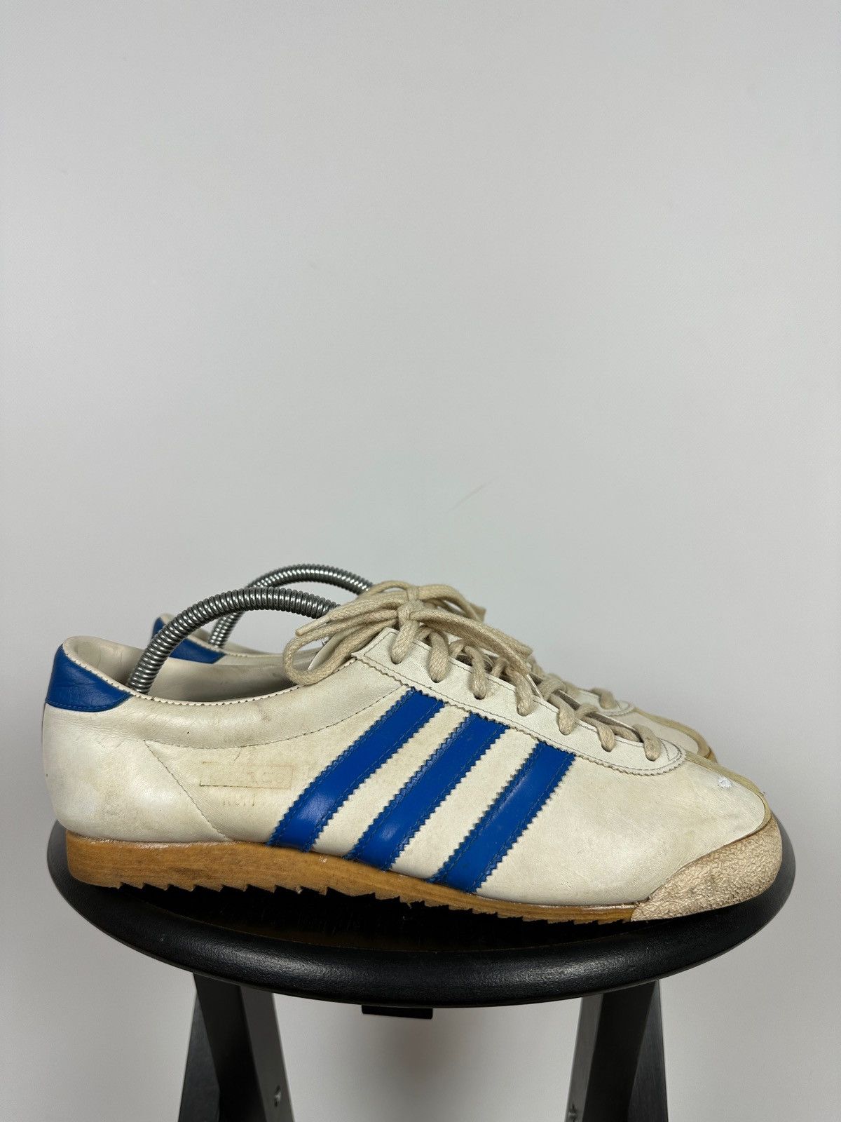 1970-80s Adidas Rom Leather Sneakers Made In Austria