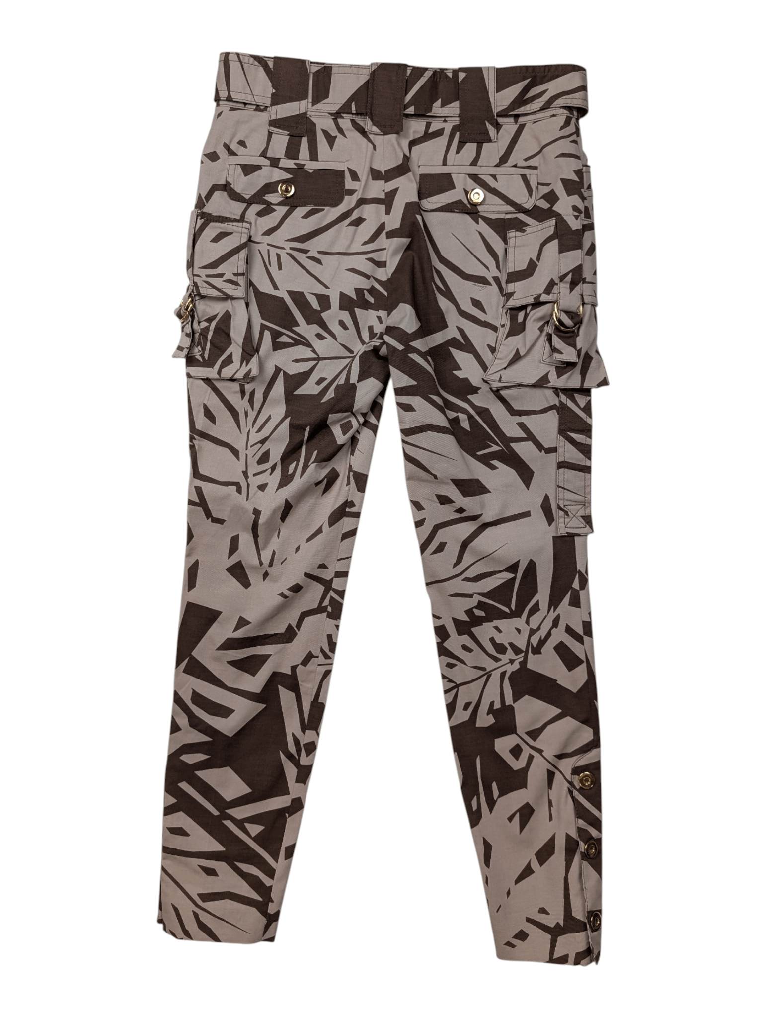 Gucci Gucci Beige Safari Pattern Cargo Pants Size 26" / US 2 / IT 38 - 2 Thumbnail