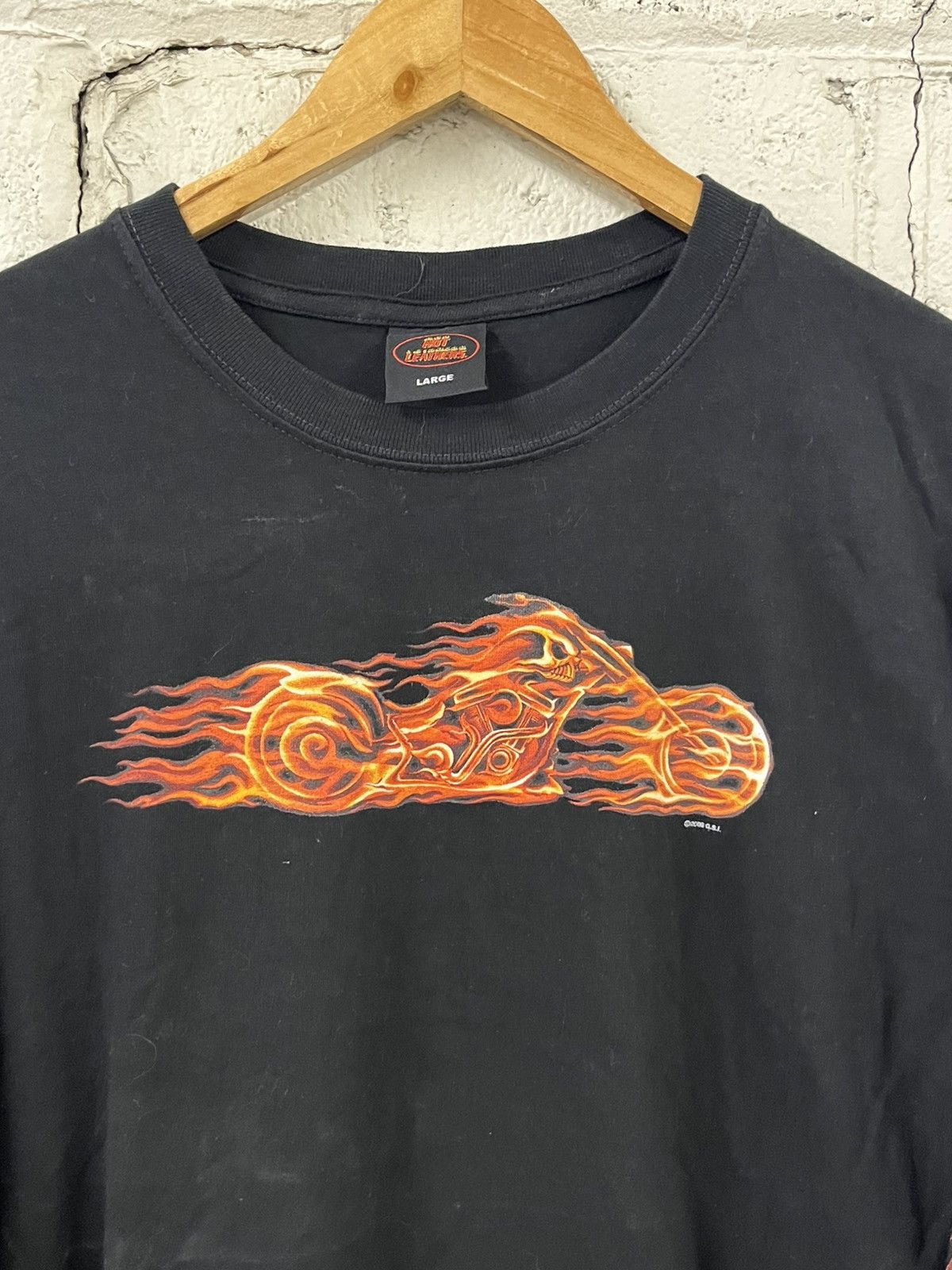 Harley Davidson Y2k harley davidson style flame longsleeve skater grunge Size US L / EU 52-54 / 3 - 3 Thumbnail