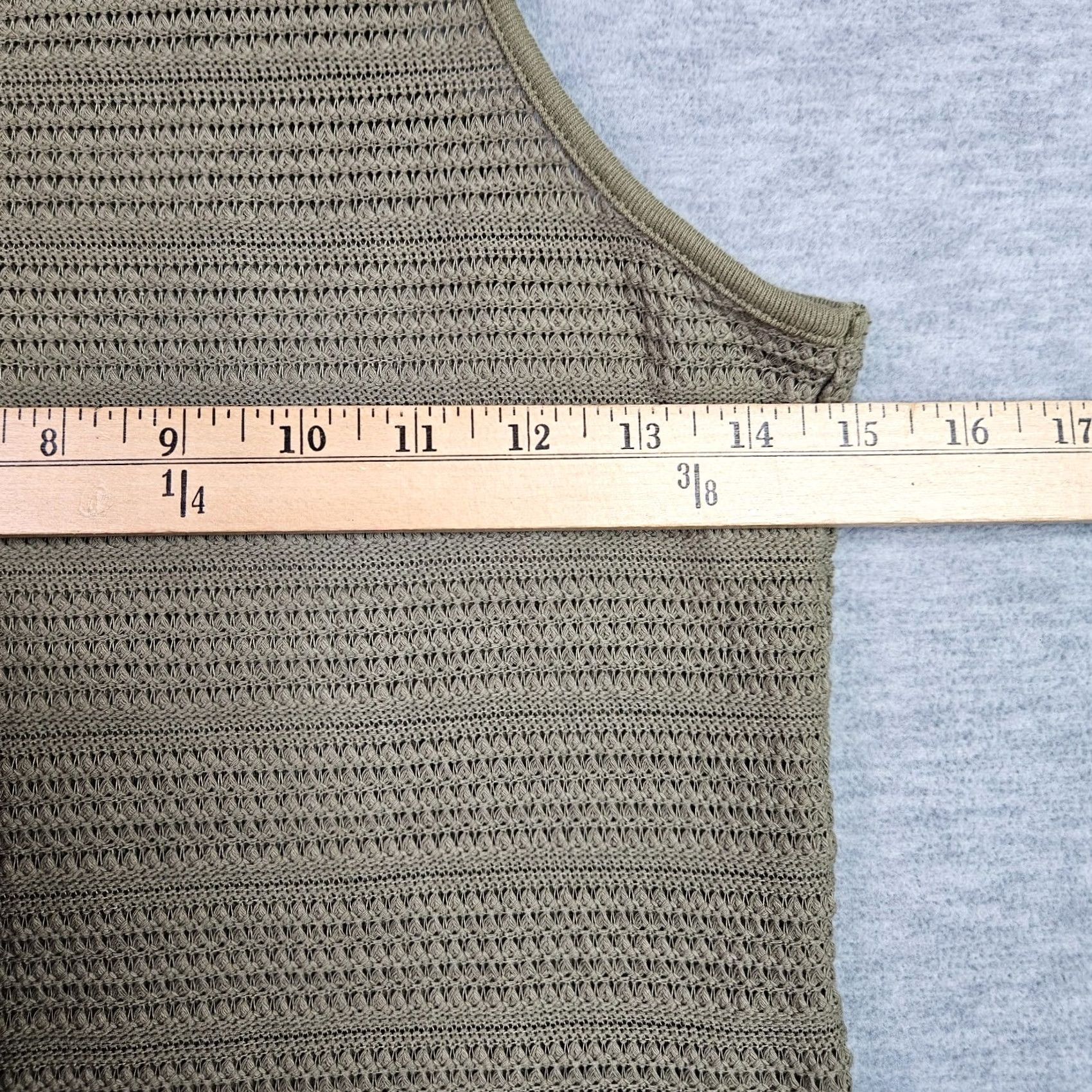 Madewell Madewell Tank Top Army Green Crochet Knit Cutaway Size S Women Sleeveless Shirt Casual Everyday Size S / US 4 / IT 40 - 5 Thumbnail