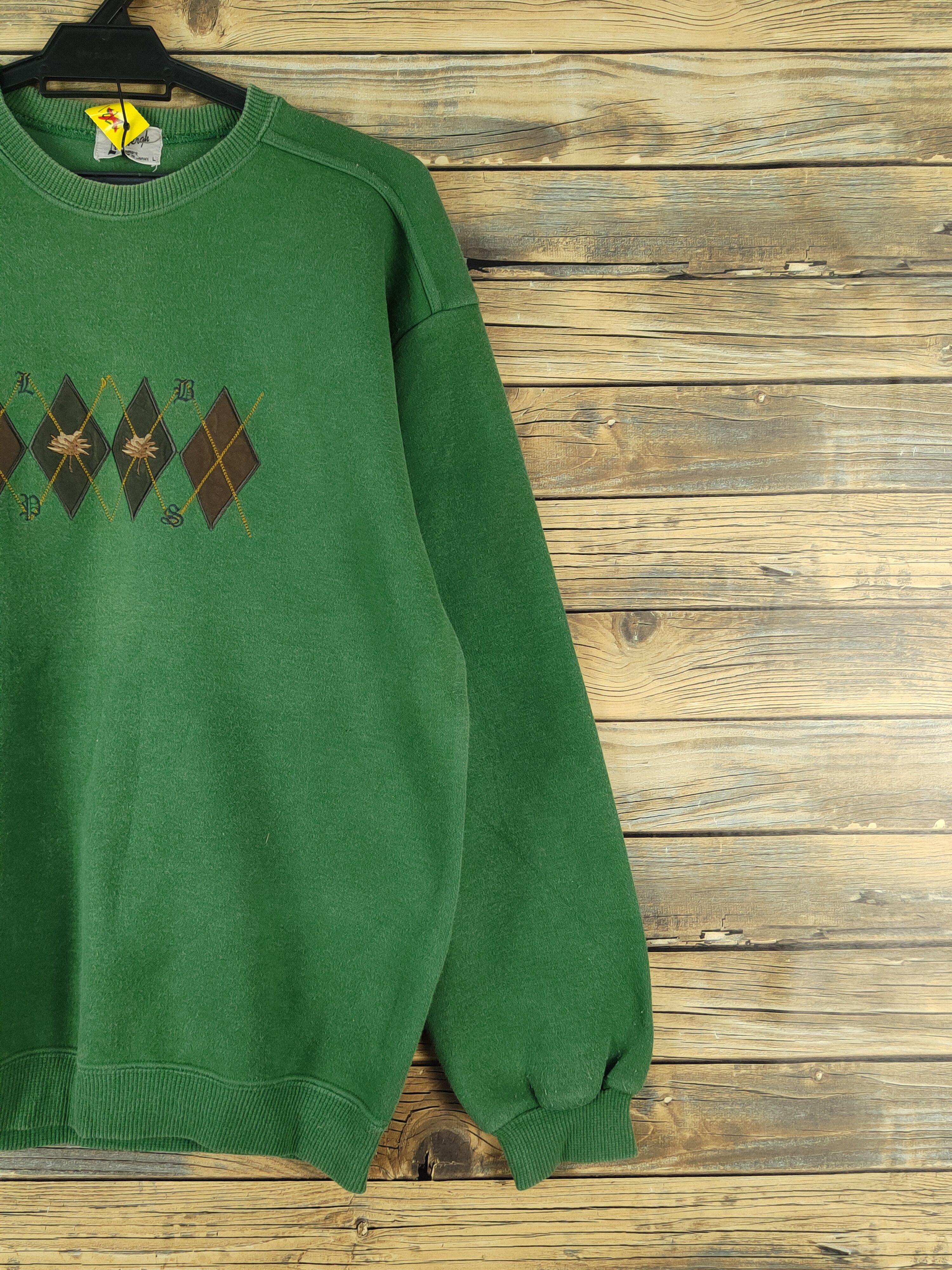 Japanese Brand × Lindbergh × Vintage Lindbergh vintage Green Sweatshirts #W1370 Size US M / EU 48-50 / 2 - 6 Thumbnail