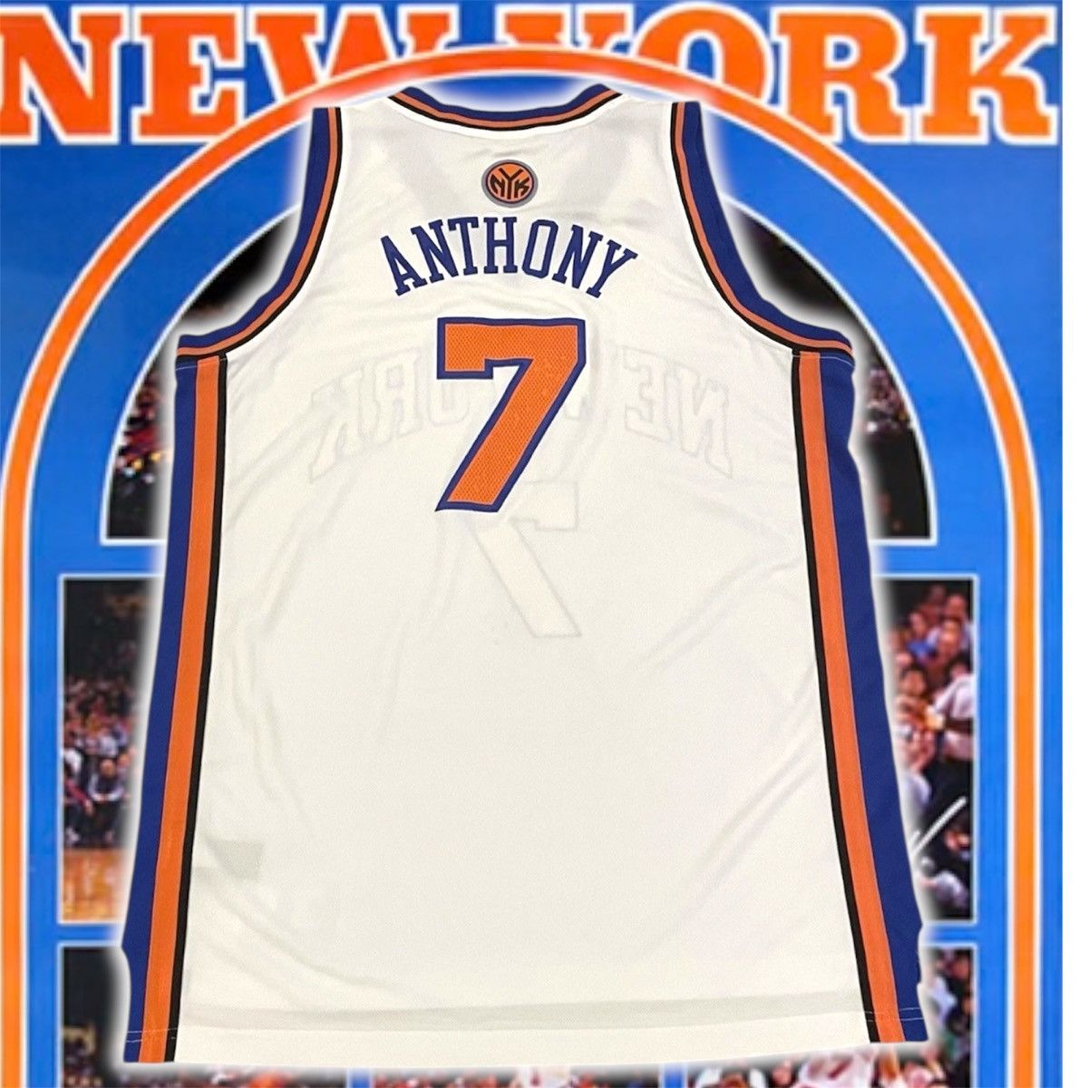 Adidas × NBA Carmelo Anthony New York Knicks Jersey Size US M / EU 48-50 / 2 - 2 Thumbnail
