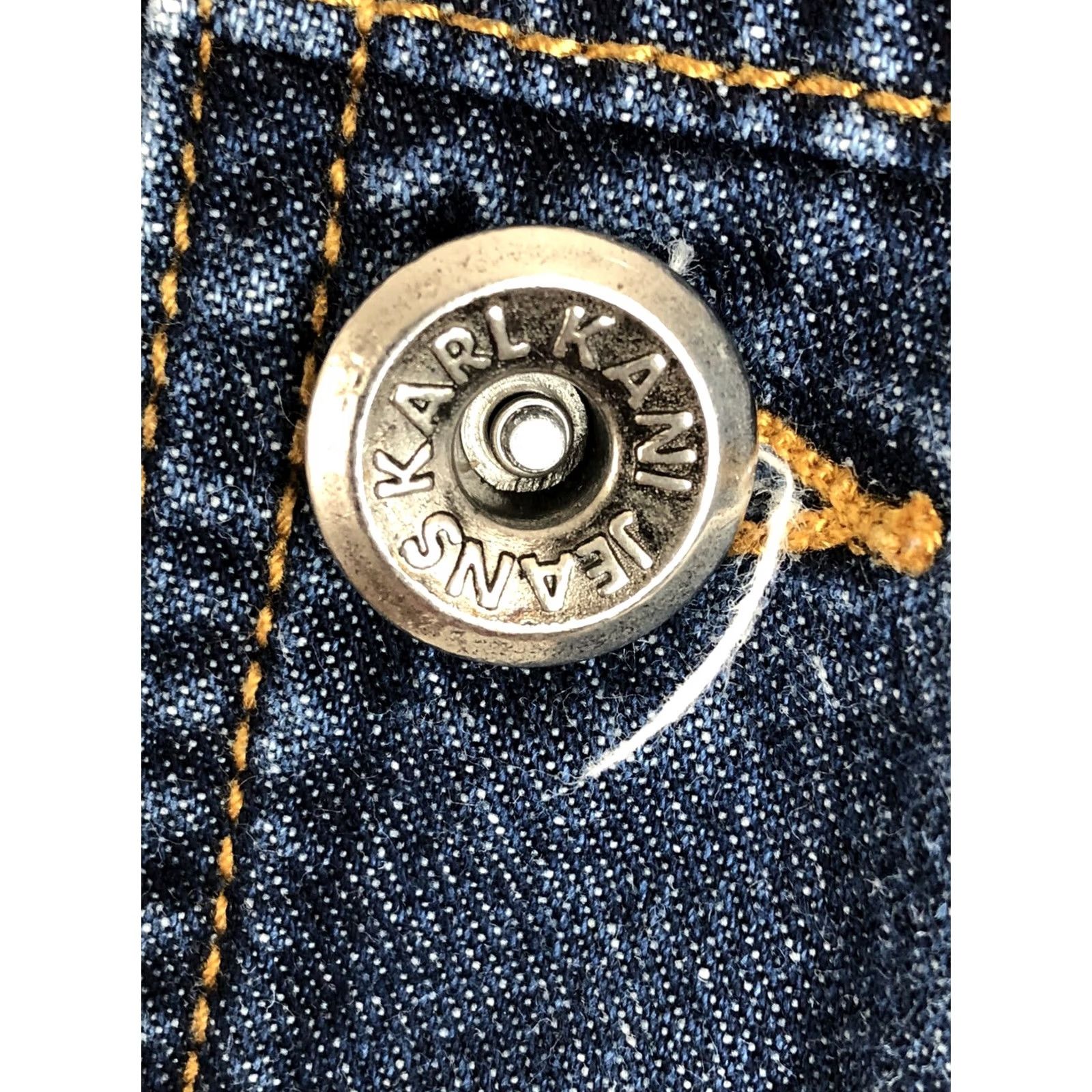 Denime VINTAGE KANI JEANS Denim Button-Up Shirt Jacket Mens 3XL Blue 1990s Heavy Duty Casual Short Sleeve Shirt Jacket Mens Mens/Unisex? Size US XXL / EU 58 / 5 - 4 Thumbnail